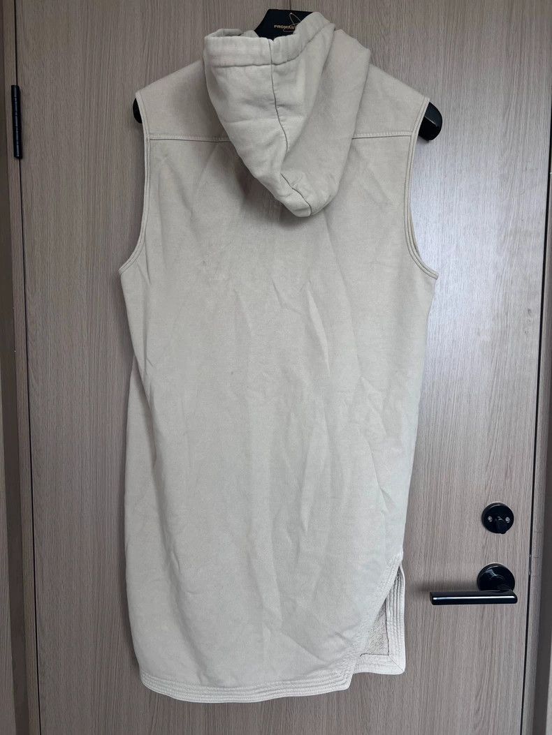 Rick Owens Rick Owens Beige mid-length hooded sleeveless sweatshirt Size US L / EU 52-54 / 3 - 2 Thumbnail