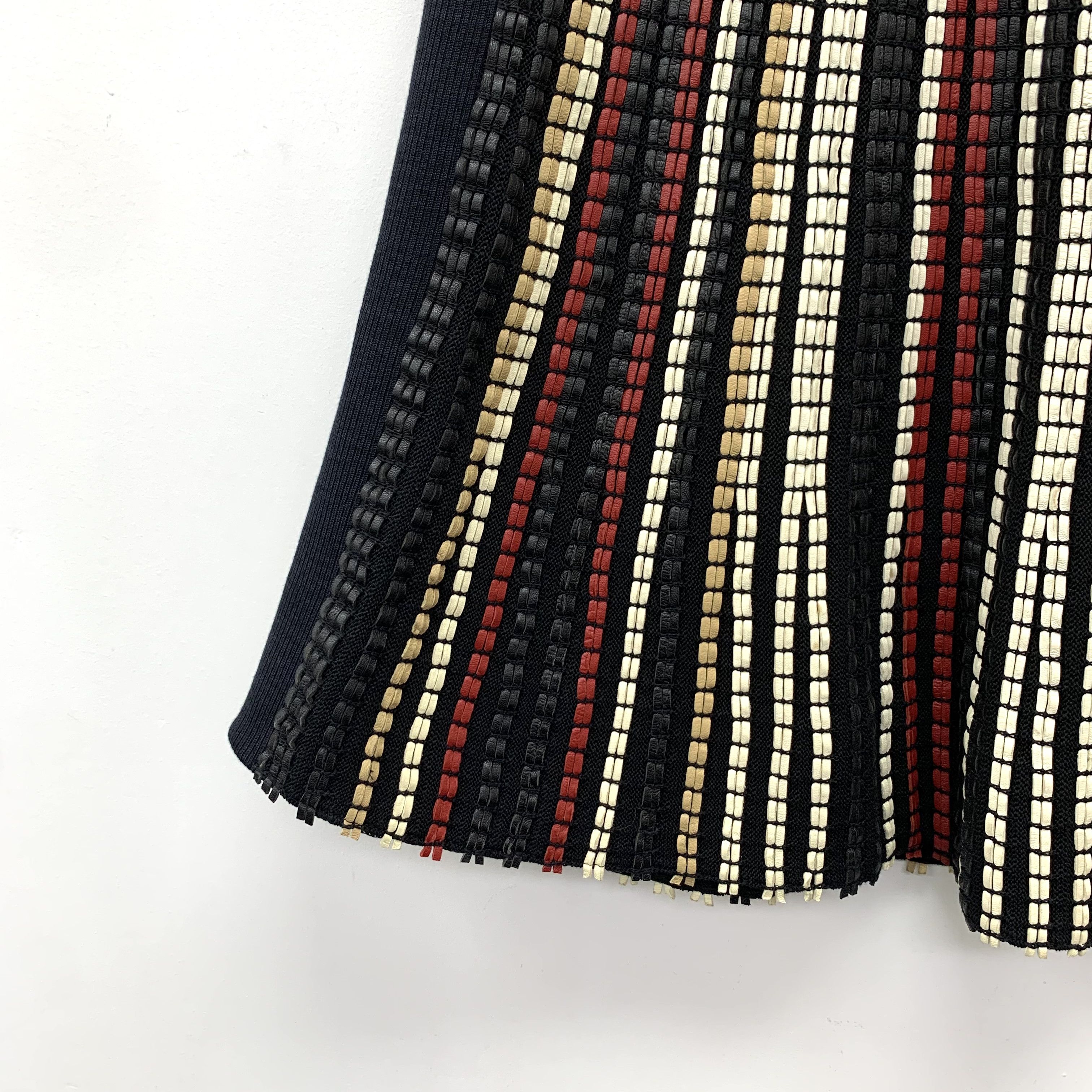 Louis Vuitton LV Stripe Knit Skirt Black (L) Size 30" / US 8 / IT 44 - 4 Thumbnail