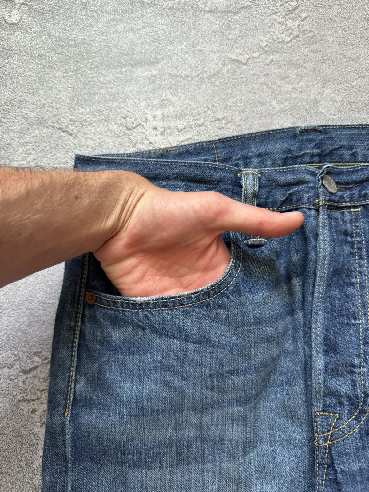 Levi's × Levi's Vintage Clothing × Vintage Levi’s 501 31/32 denim blue pant trouser Jean chino Size US 31 - 11 Thumbnail