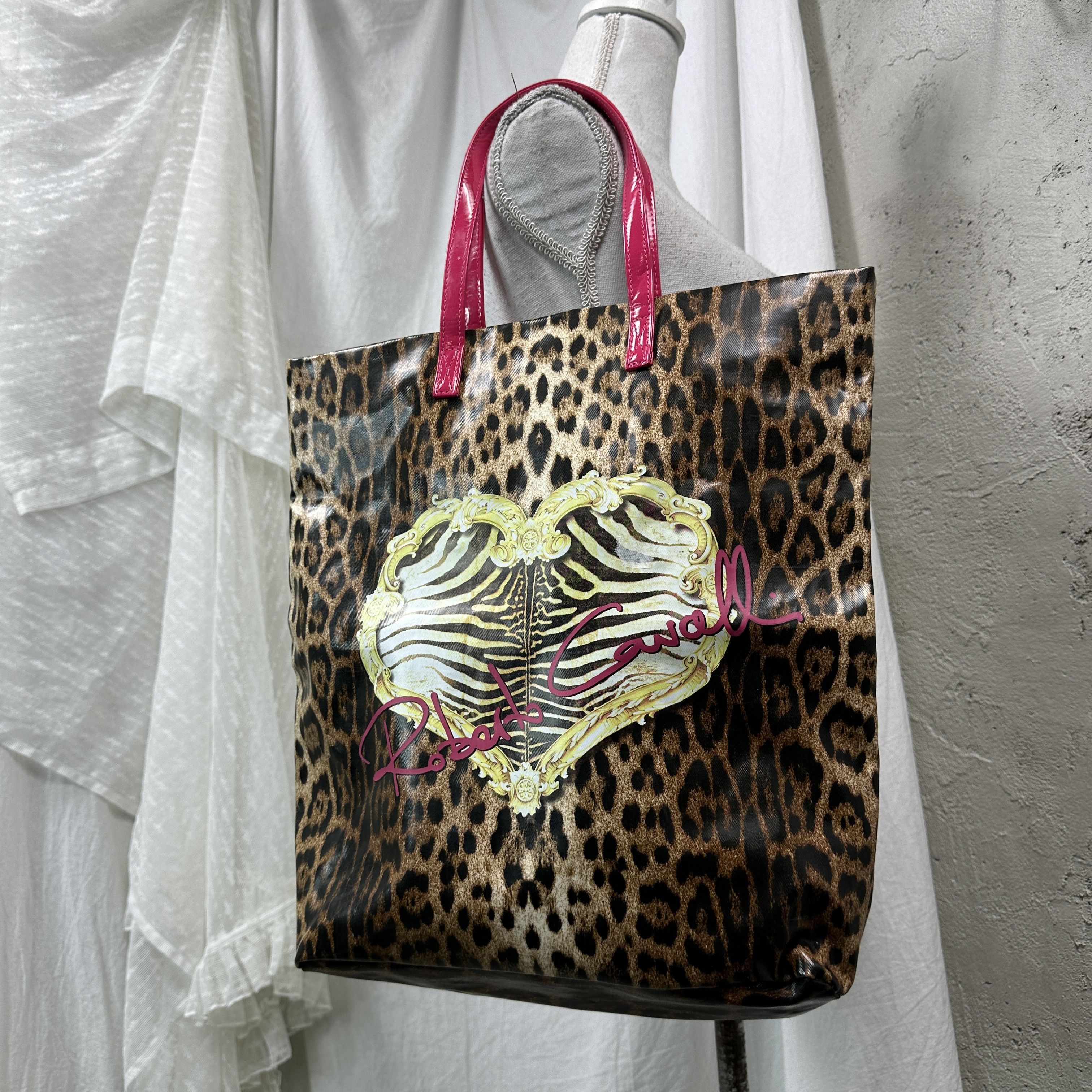 Roberto Cavalli Vintage Cheetah Roberto Cavalli Parfums Leopard Bag Y2K Size ONE SIZE - 9 Thumbnail