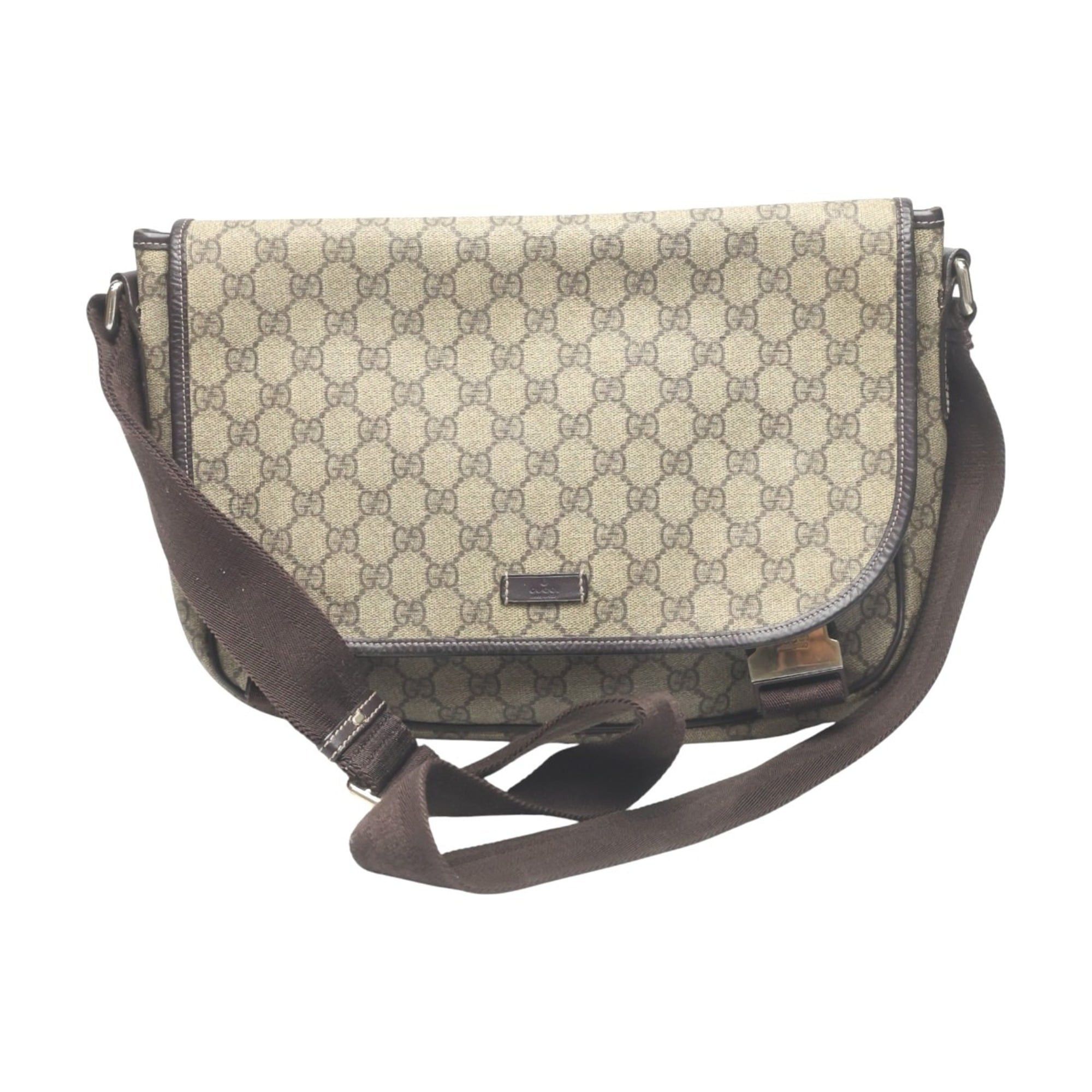 Gucci Gucci GG Plus/GG Supreme Shoulder Bag 201732 Brown Size ONE SIZE - 1 Thumbnail