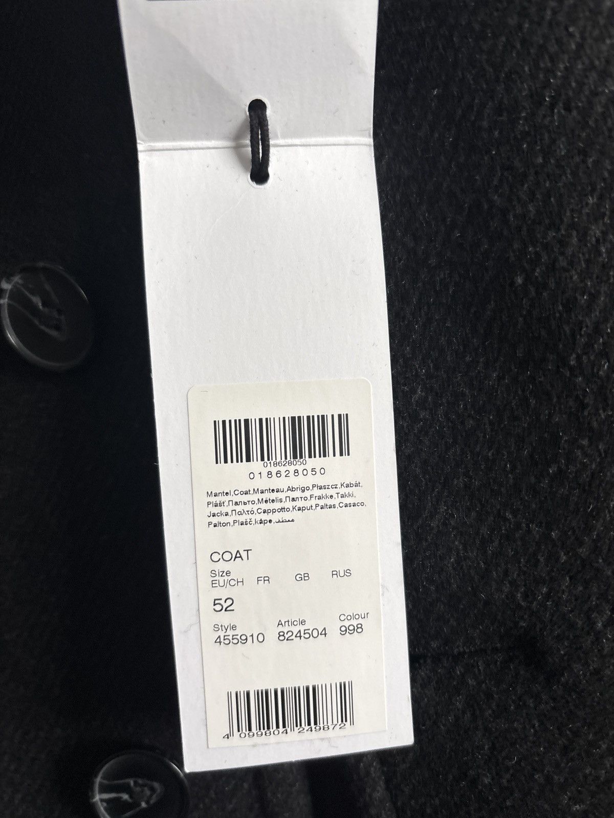 Karl Lagerfeld Men’s Winter Coat KARL LAGERFELD L Size US L / EU 52-54 / 3 - 6 Thumbnail