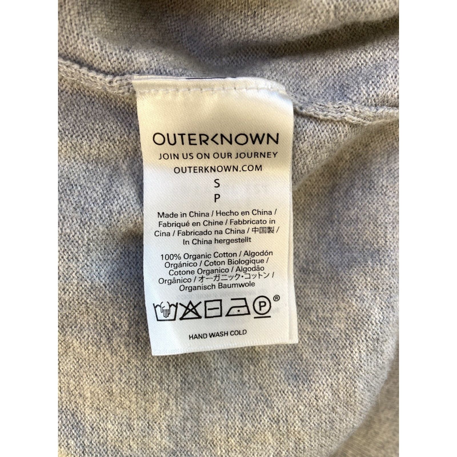 Outerknown Outerknown Gray Crew Neck Sweater S Organic Cotton Lightweight Mens Regular Knit Pullover Easy Care 90s Logo Vintage? No Size US S / EU 44-46 / 1 - 4 Thumbnail