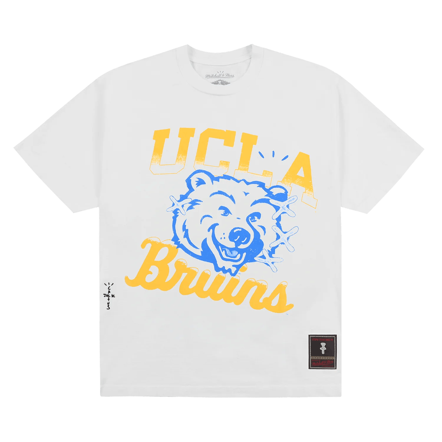 image of Mitchell Ness x Travis Scott Cactus Jack Ucla Bruins T-Shirt XL in White, Men's