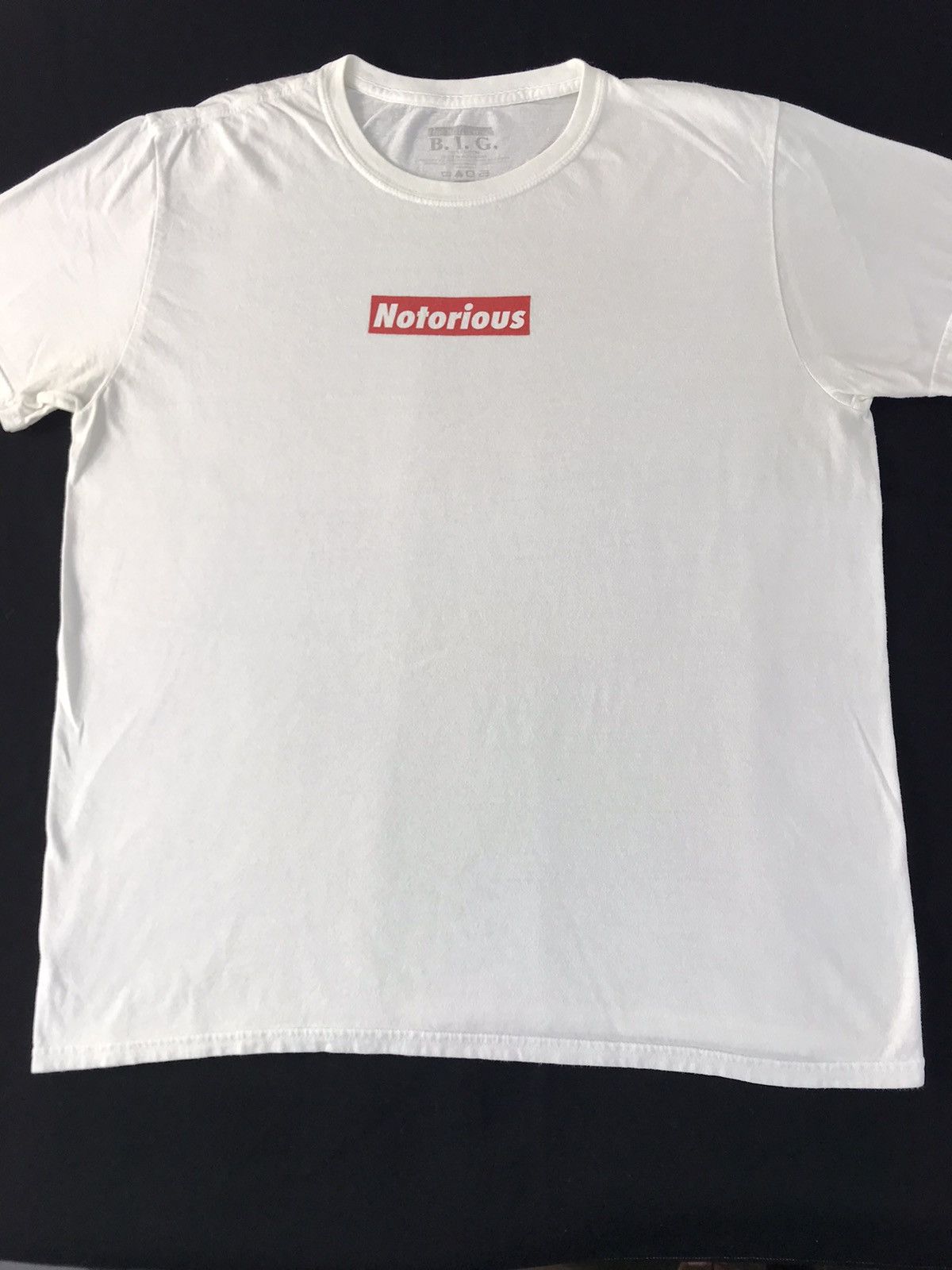 Rap Tees Notorious Big Biggie Small Rapper Spell Out Box Logo Tee Size US L / EU 52-54 / 3 - 3 Thumbnail