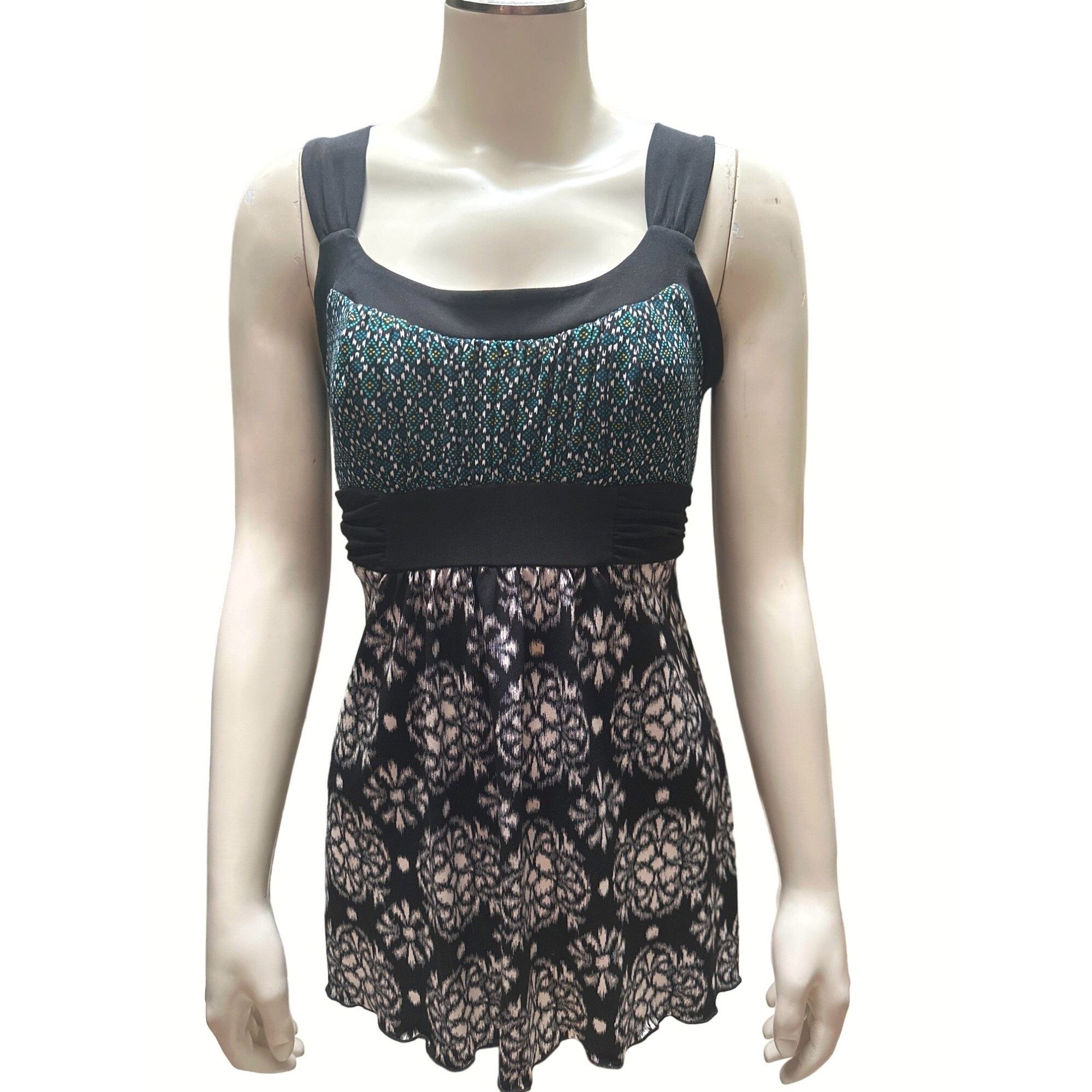 Other CCC Black White Green SwimSuit Abstract Coverup Tankini Swim Size S / US 4 / IT 40 - 1 Thumbnail