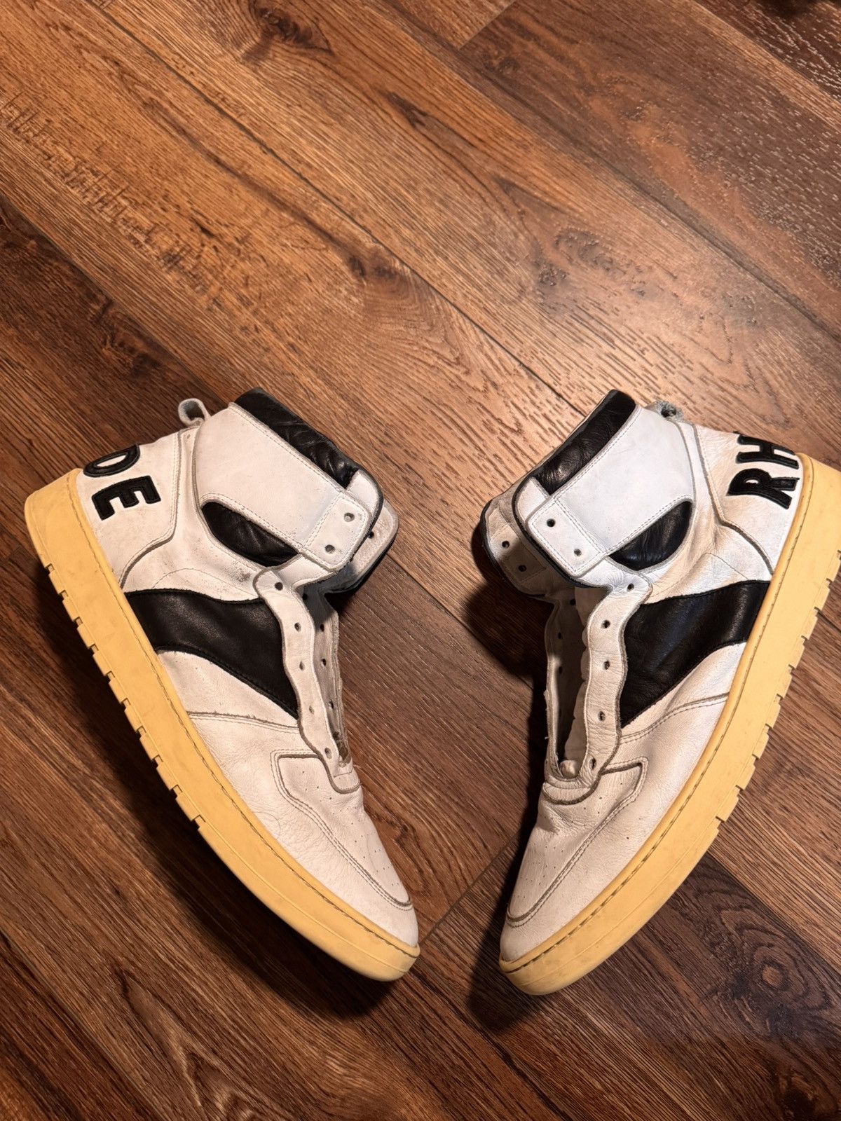 Rhude Rhude Rhecess Hi Black Size US 12 / EU 45 - 1 Thumbnail