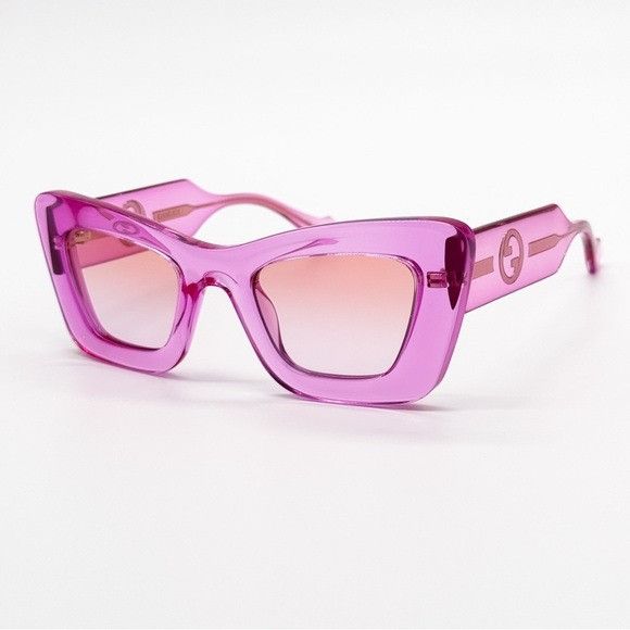 Gucci NEW GUCCI GG1552S 003 PINK BUTTERFLY WOMEN SUNGLASSES GUCCI Size ONE SIZE - 6 Thumbnail