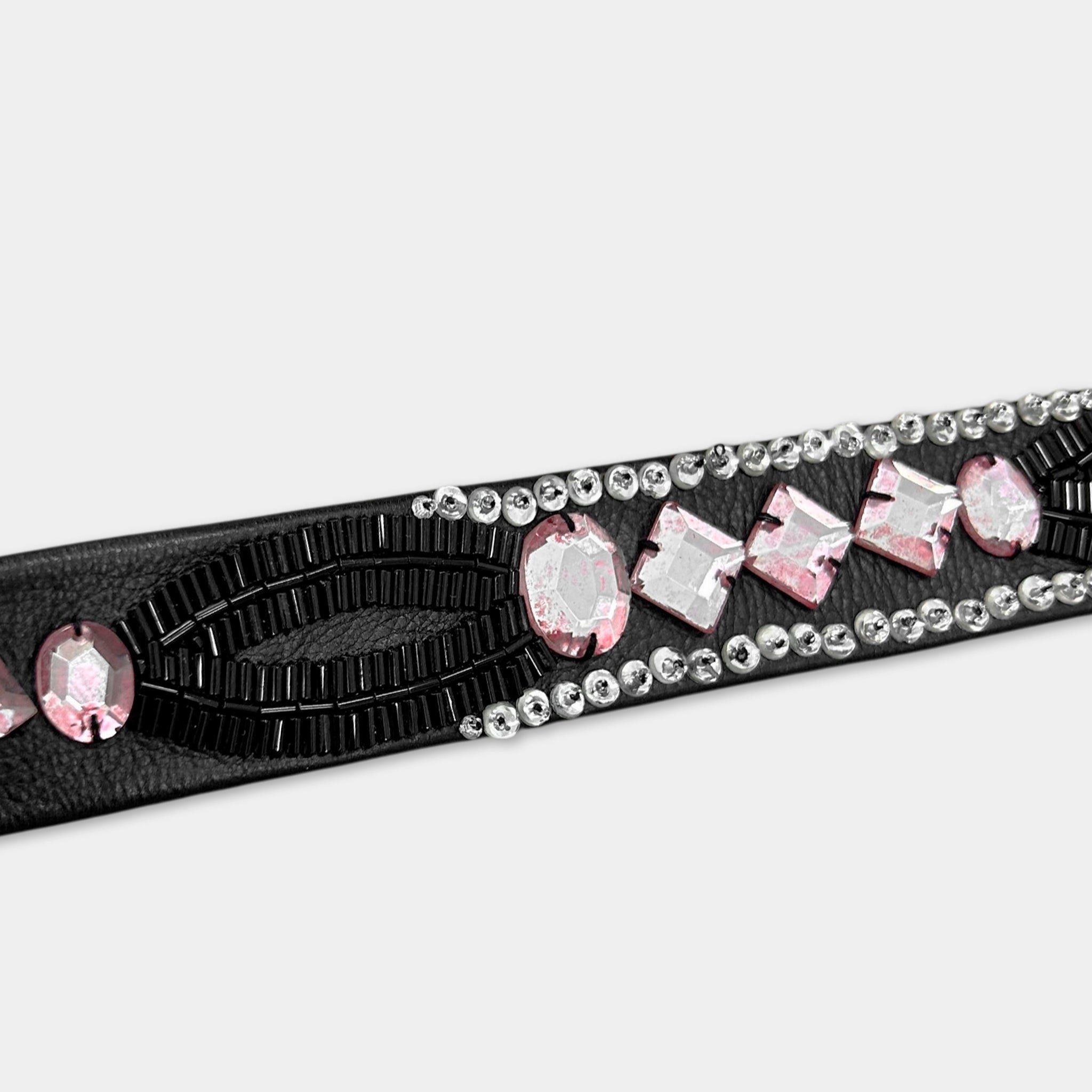 Other 2000's Chloé Beaded Crystal Leather Belt Size ONE SIZE - 3 Thumbnail