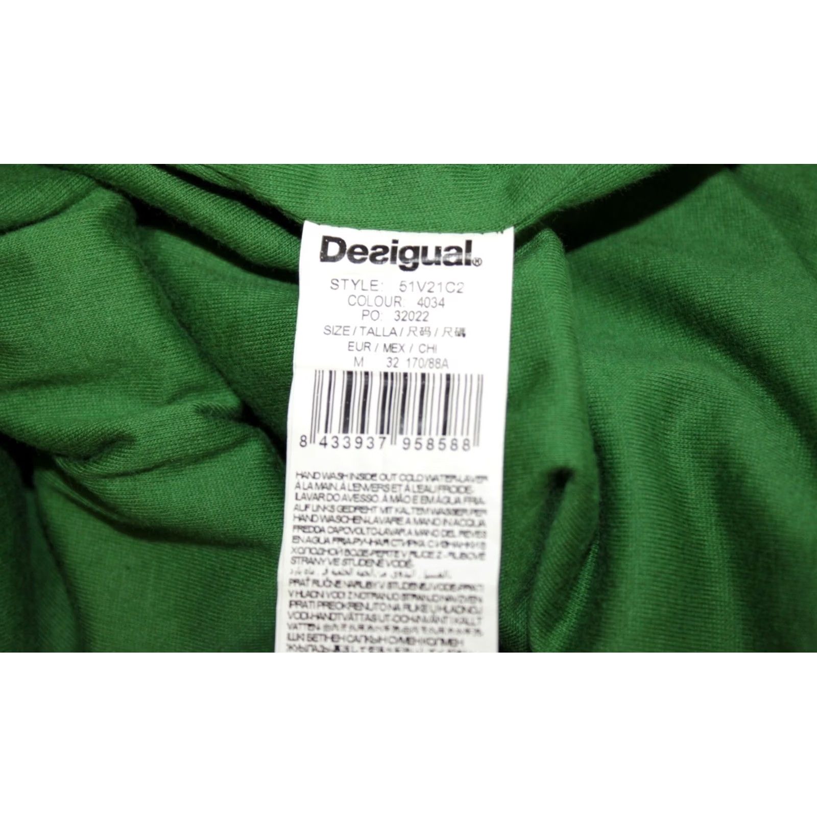 Desigual Desigual Yentes 51V21C2 womens dress Size M Dress Green Knee Length A-Line Desigual Womens M Green Knee Length A-Line Dress Size M / US 6-8 / IT 42-44 - 7 Thumbnail