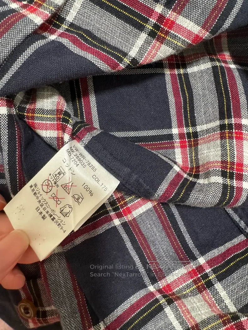 Vivienne Westwood Vivienne Westwood Retro red plaid shirt with a slanted fro Size M / US 6-8 / IT 42-44 - 6 Thumbnail