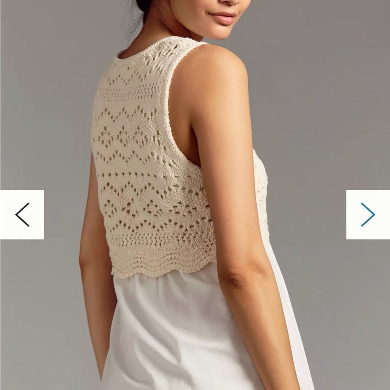 Anthropologie NWT Anthropologie XS Layered Sweater Tank Size XS / US 0-2 / IT 36-38 - 6 Thumbnail