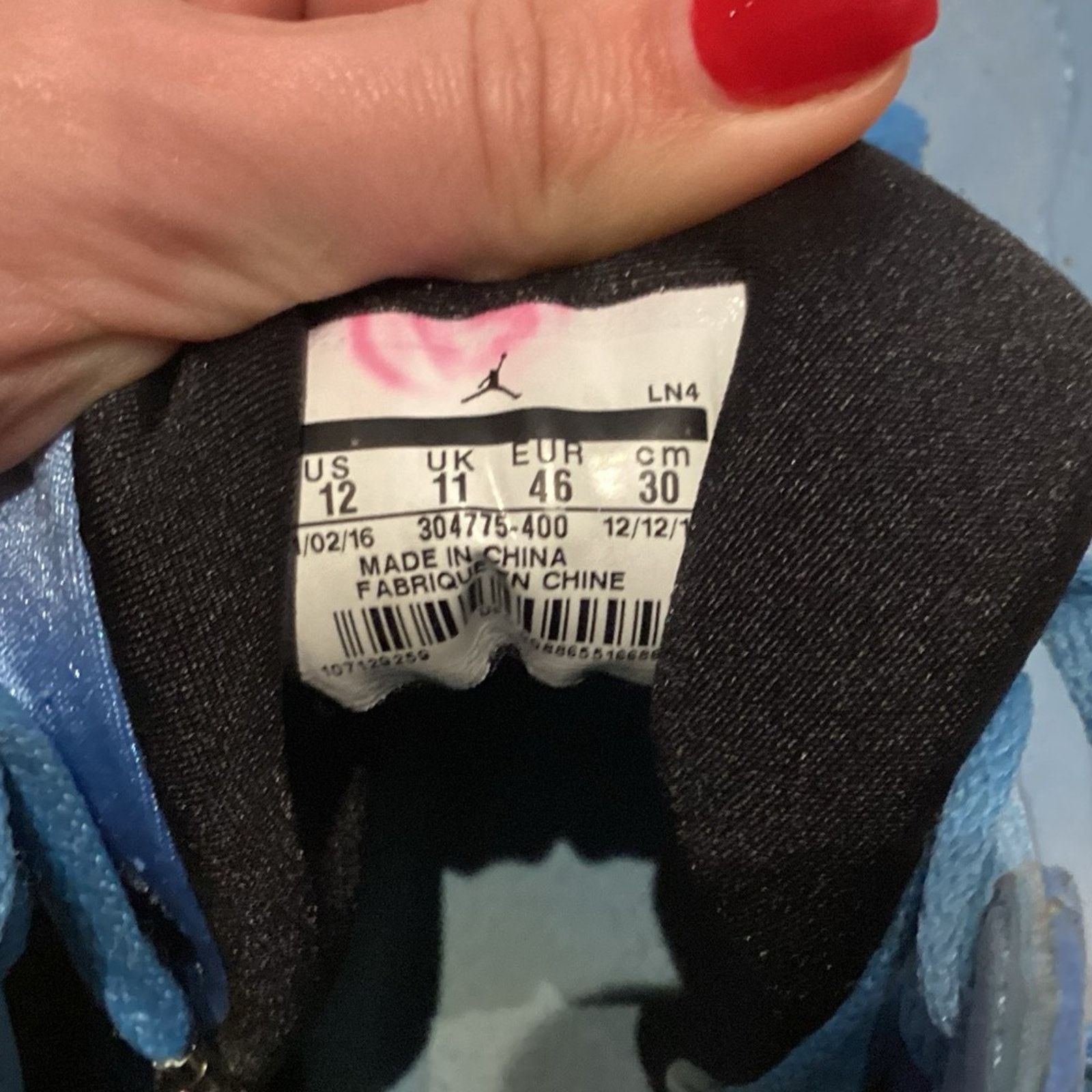 Nike Jordan 7 Retro Pantone ( 304775-400 ) Size US 12 / EU 45 - 7 Thumbnail
