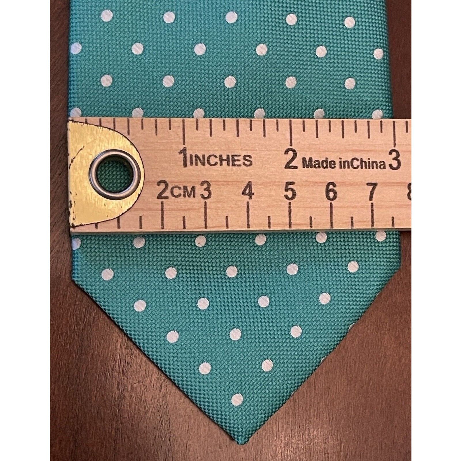 Izod Izod Green 100% Polyester Men’s Neck Tie Made In China Size ONE SIZE - 4 Thumbnail