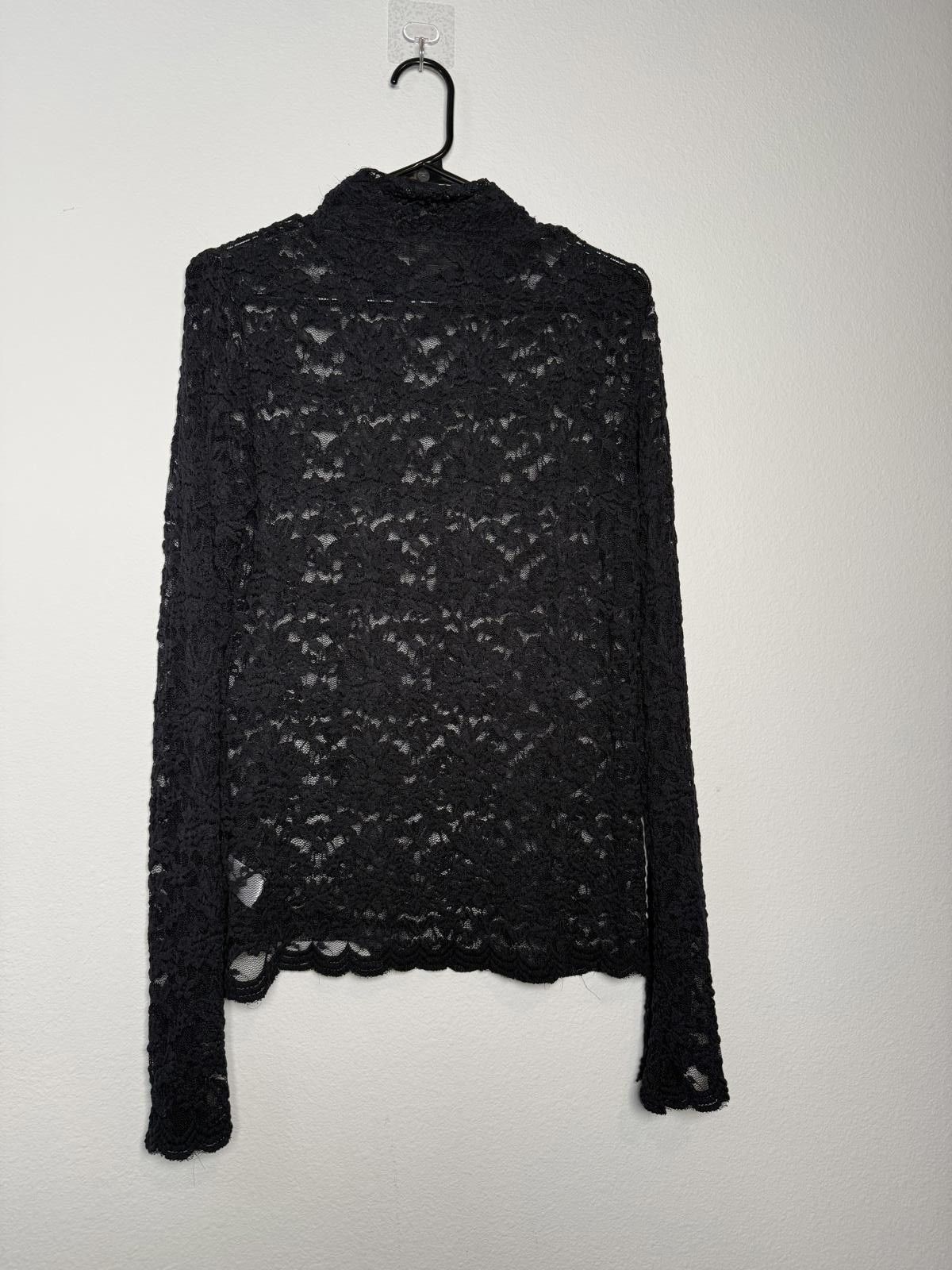 Other Women Black lace SHeer Turtle neck Long Sleeve Size M / US 6-8 / IT 42-44 - 1 Thumbnail
