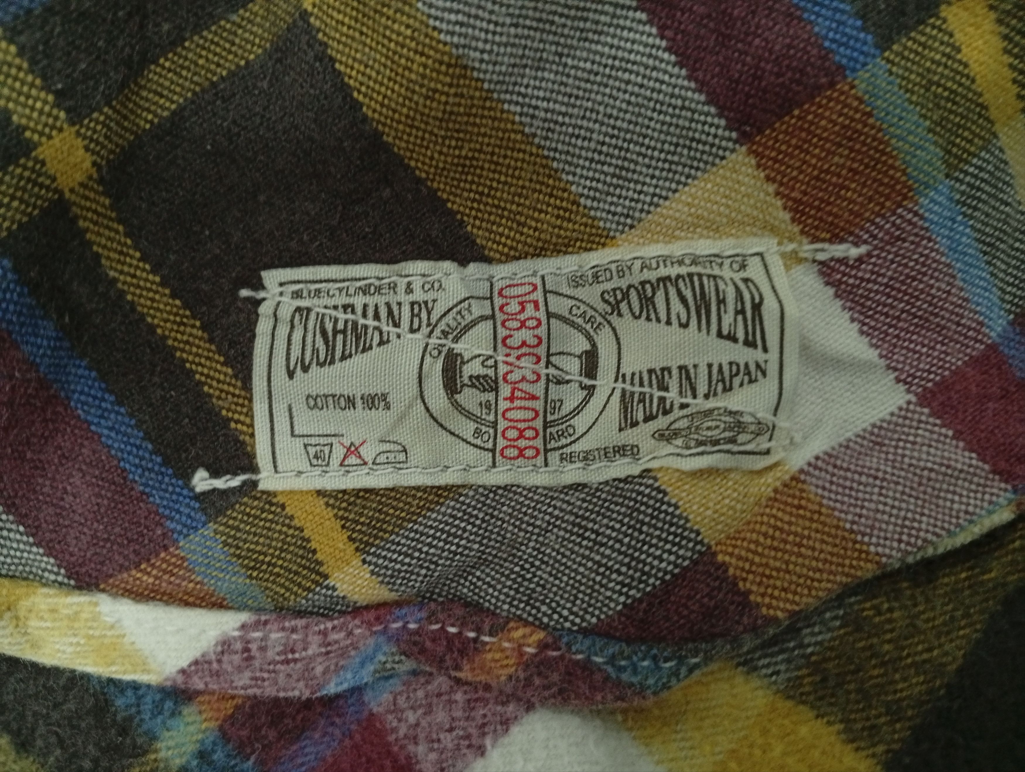 Cushman × Japanese Brand × Vintage 🔥🔥Cushman Plaid Flannel Shirt Size US M / EU 48-50 / 2 - 24 Thumbnail