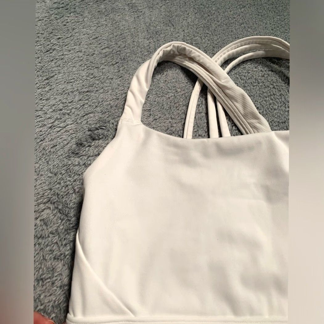 Athleta Athleta White Sports Bra Size ONE SIZE - 2 Thumbnail