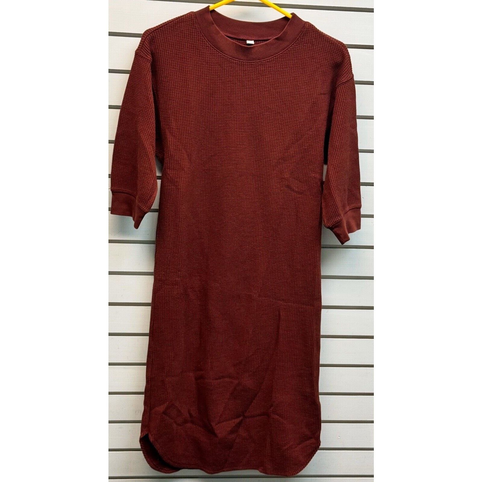 Uniqlo Uniqlo Dress XS Thermal Waffle Knit Lagenlook Relaxed Midi Size XS / US 0-2 / IT 36-38 - 1 Thumbnail