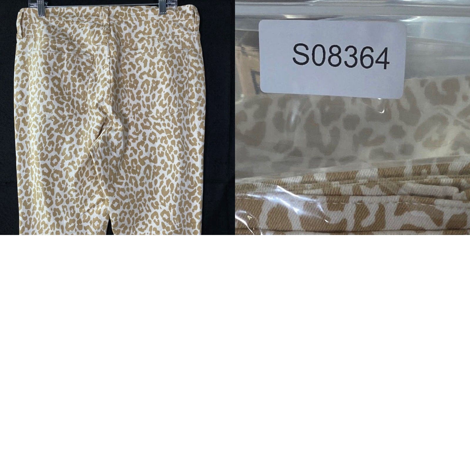 J.Crew J.Crew Jeans Cream Brown Leopard High Rise Toothpick Stretch 31 Womens Slim Skinny Denim 5-Pocket Blended Cotton Spandex Pattern Animal Print Size 24" / US 00 / IT 34 - 9 Thumbnail