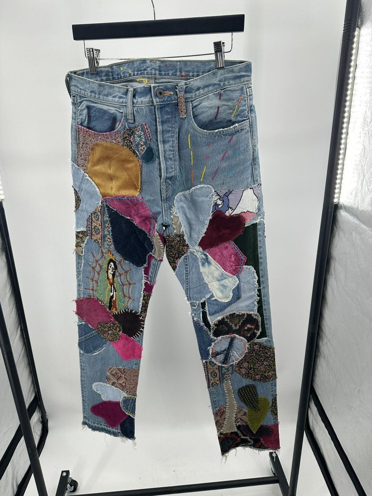 Kapital Kapital Patchwork Denim Jeans Size US 32 / EU 48 - 2 Thumbnail