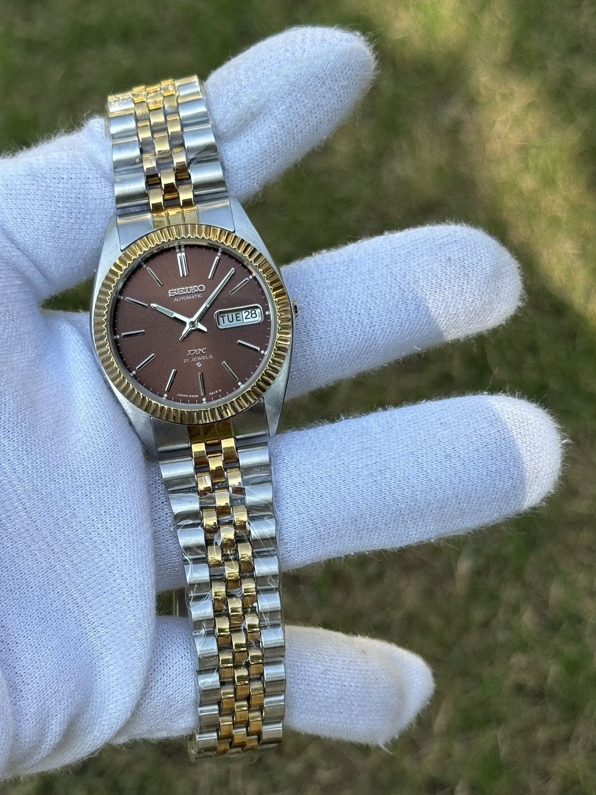 Seiko Seiko 5 DX Fluted Bezel Automatic 6309 Japanese mens Watch Size 36 - 16 Thumbnail