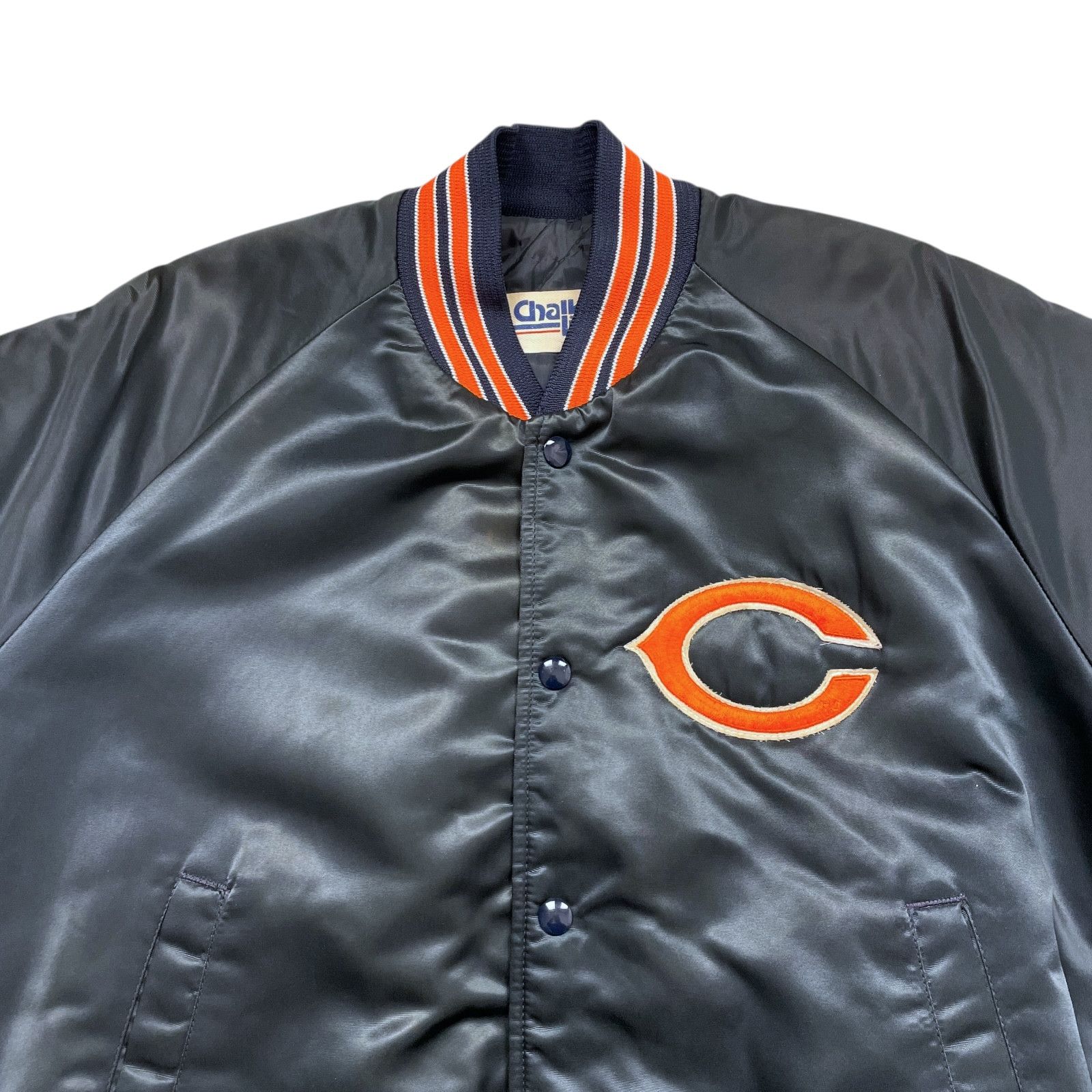 NFL VTG 80s CHICAGO BEARS CHALK LINE SATIN JACKET SPELL OUT Sz M Size US M / EU 48-50 / 2 - 4 Thumbnail