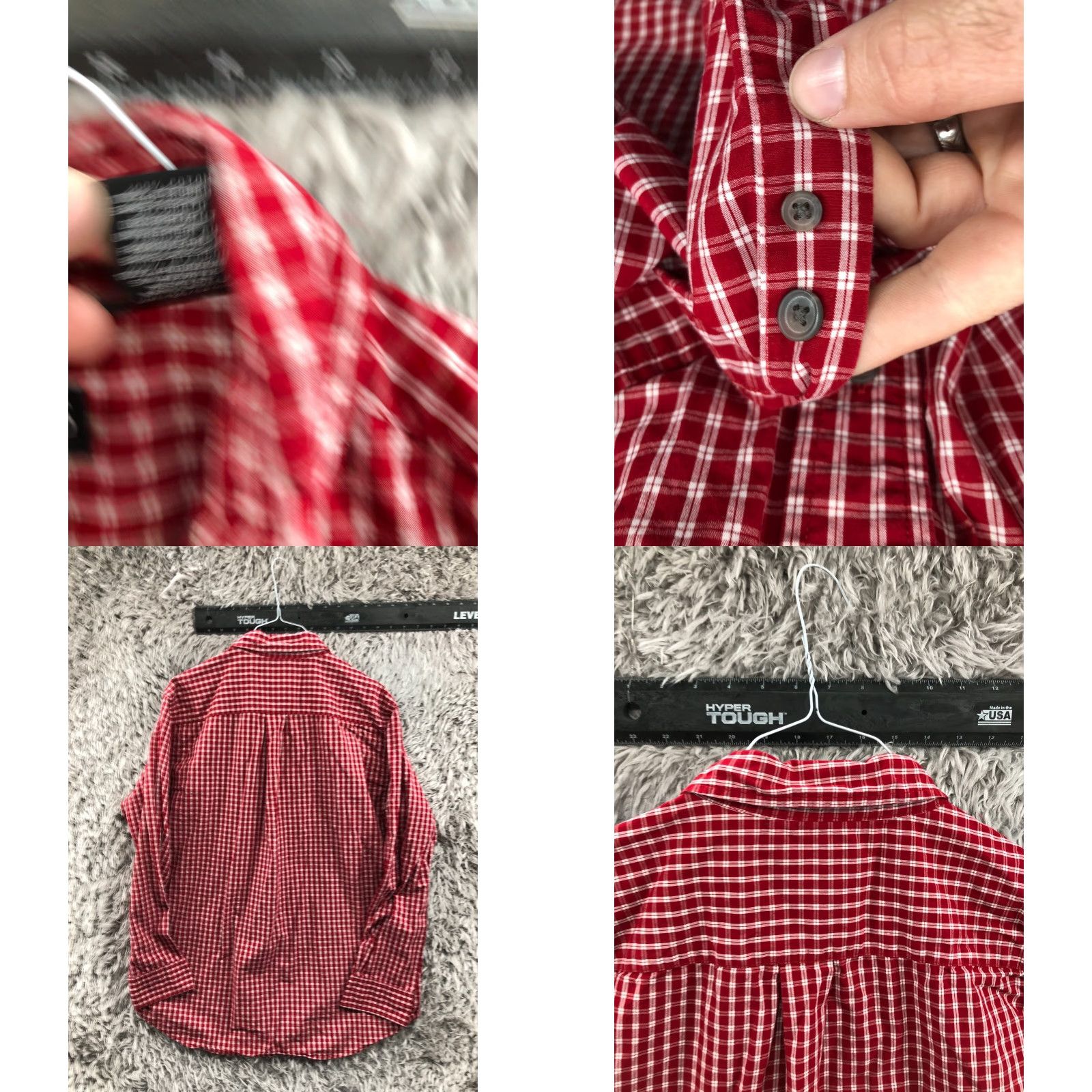 Chaps Chaps Shirt XL Mens Long Sleeve Button Down Collar Red Plaid Size US XL / EU 56 / 4 - 8 Thumbnail