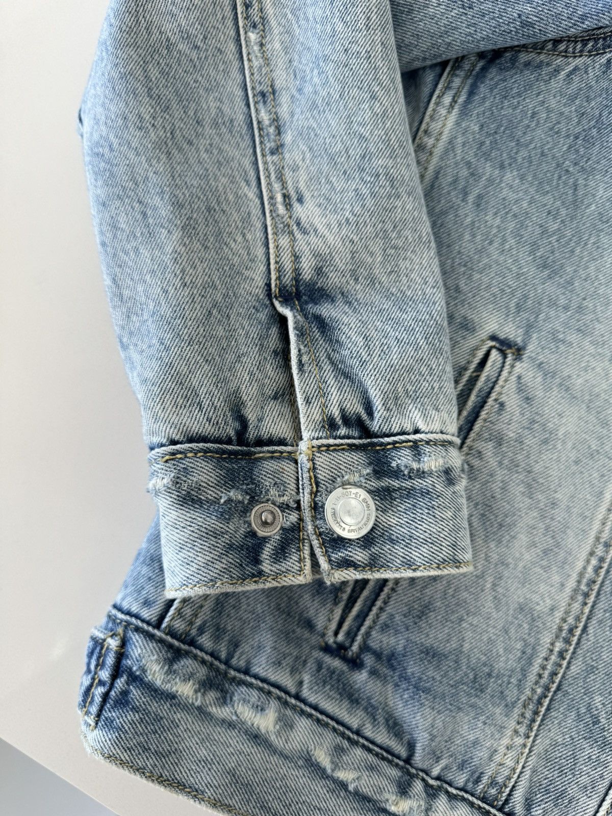 Allsaints Allsaints Ilkley Fleece Sherpa Lined Denim Jacket large Size US L / EU 52-54 / 3 - 9 Thumbnail