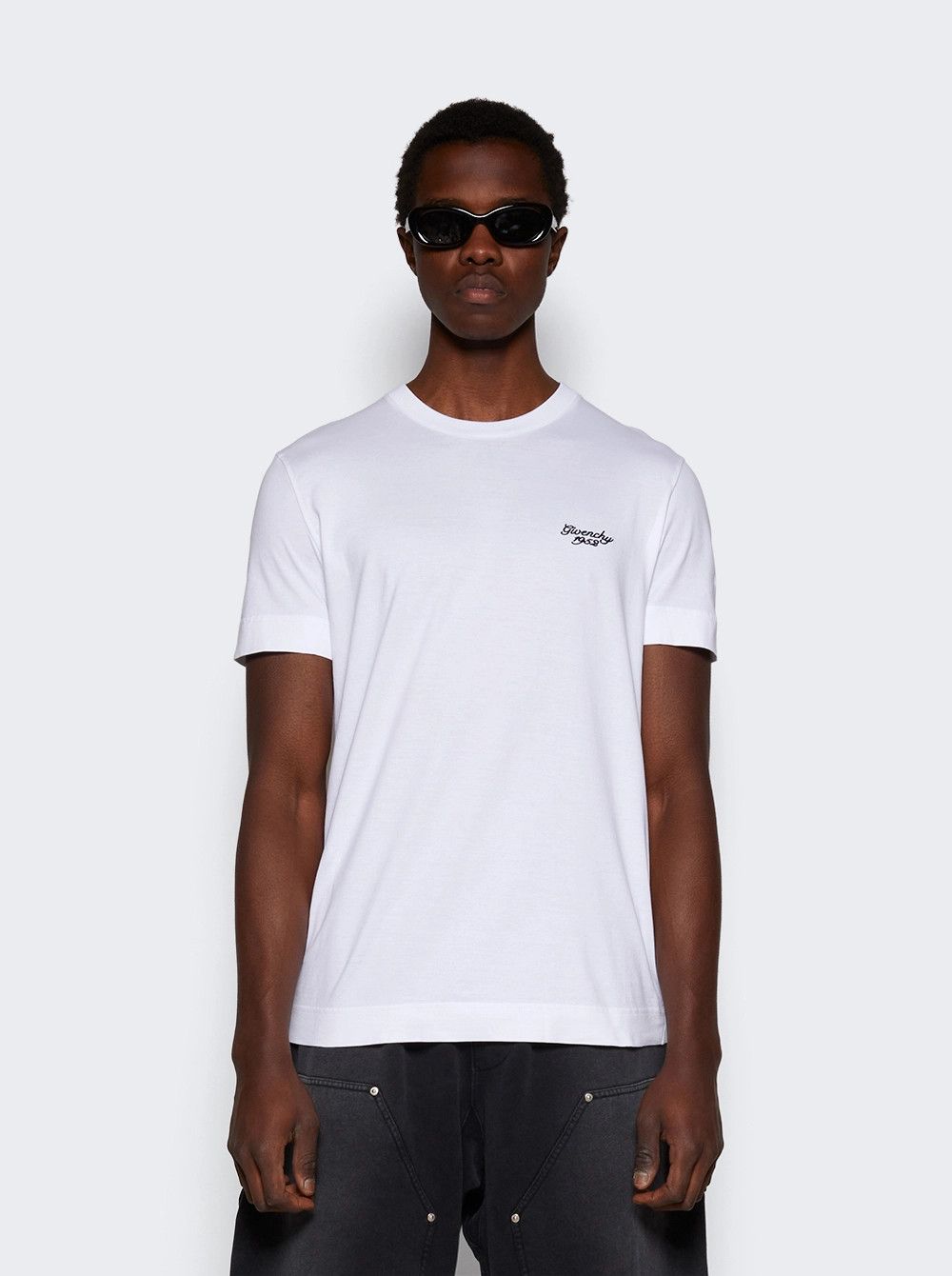 Givenchy o1mle0326 Slim Fit Tee Shirt in White Size US XXL / EU 58 / 5 - 3 Thumbnail