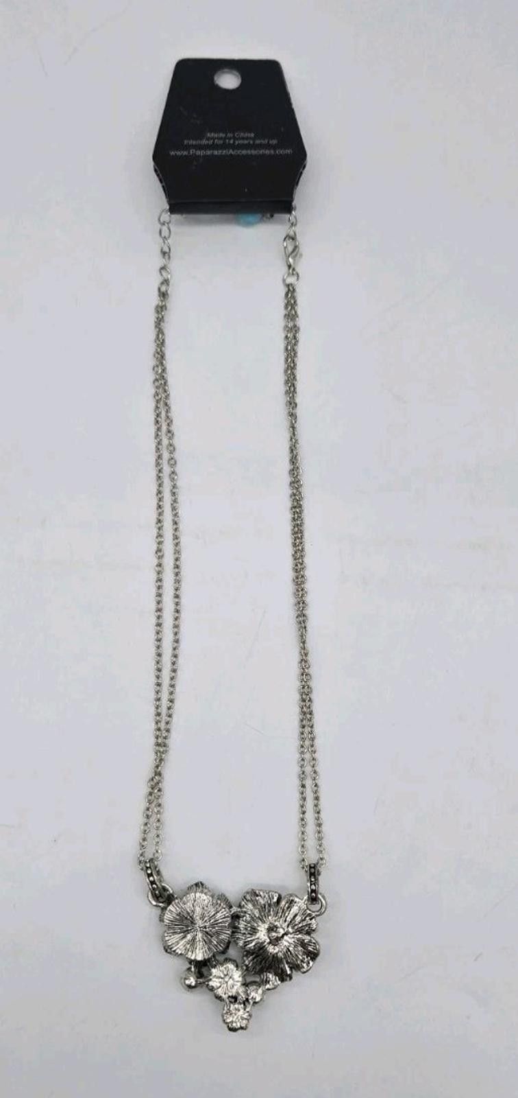 Unknown London Paparazzi Necklace & Earring Set NWT Silver Tone Torquoise F Size ONE SIZE - 5 Thumbnail