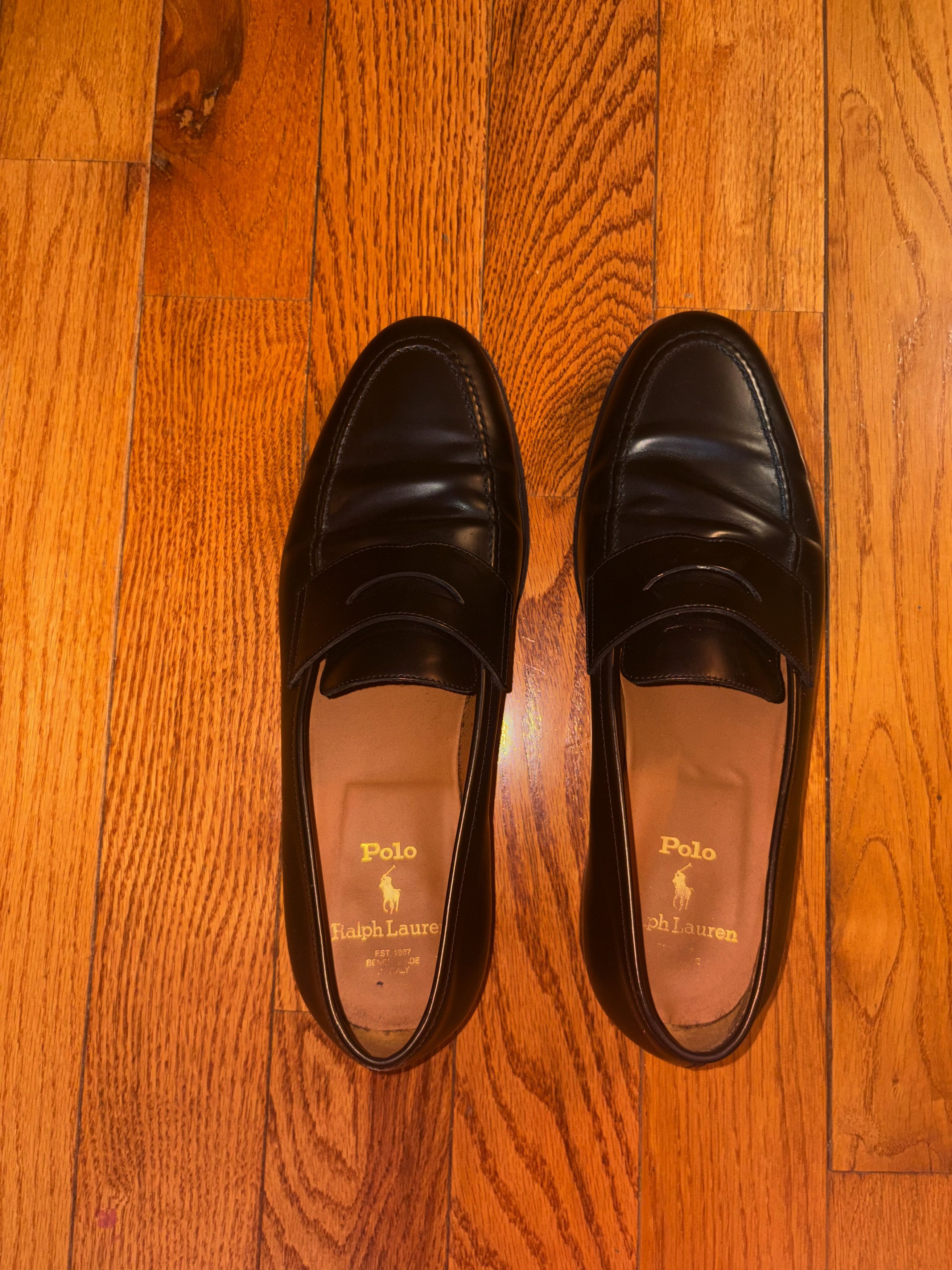 Polo Ralph Lauren Polo Ralph Lauren Black Oxford Dress Shoes Size US 11.5 / EU 44-45 - 2 Thumbnail