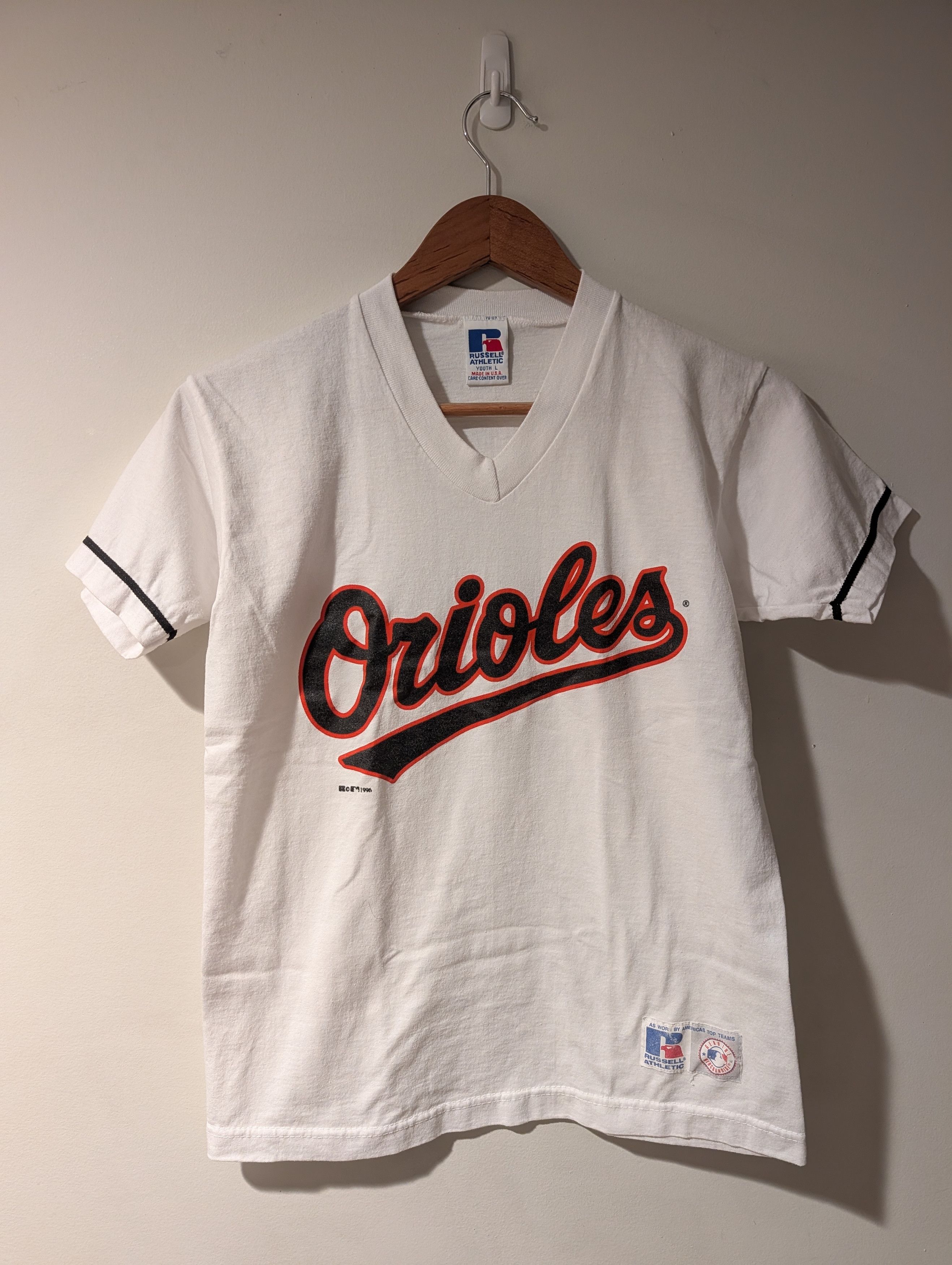 MLB Vintage 90s Baltimore Orioles Russell Athletic T-Shirt YOUTH Size US L / EU 52-54 / 3 - 1 Thumbnail