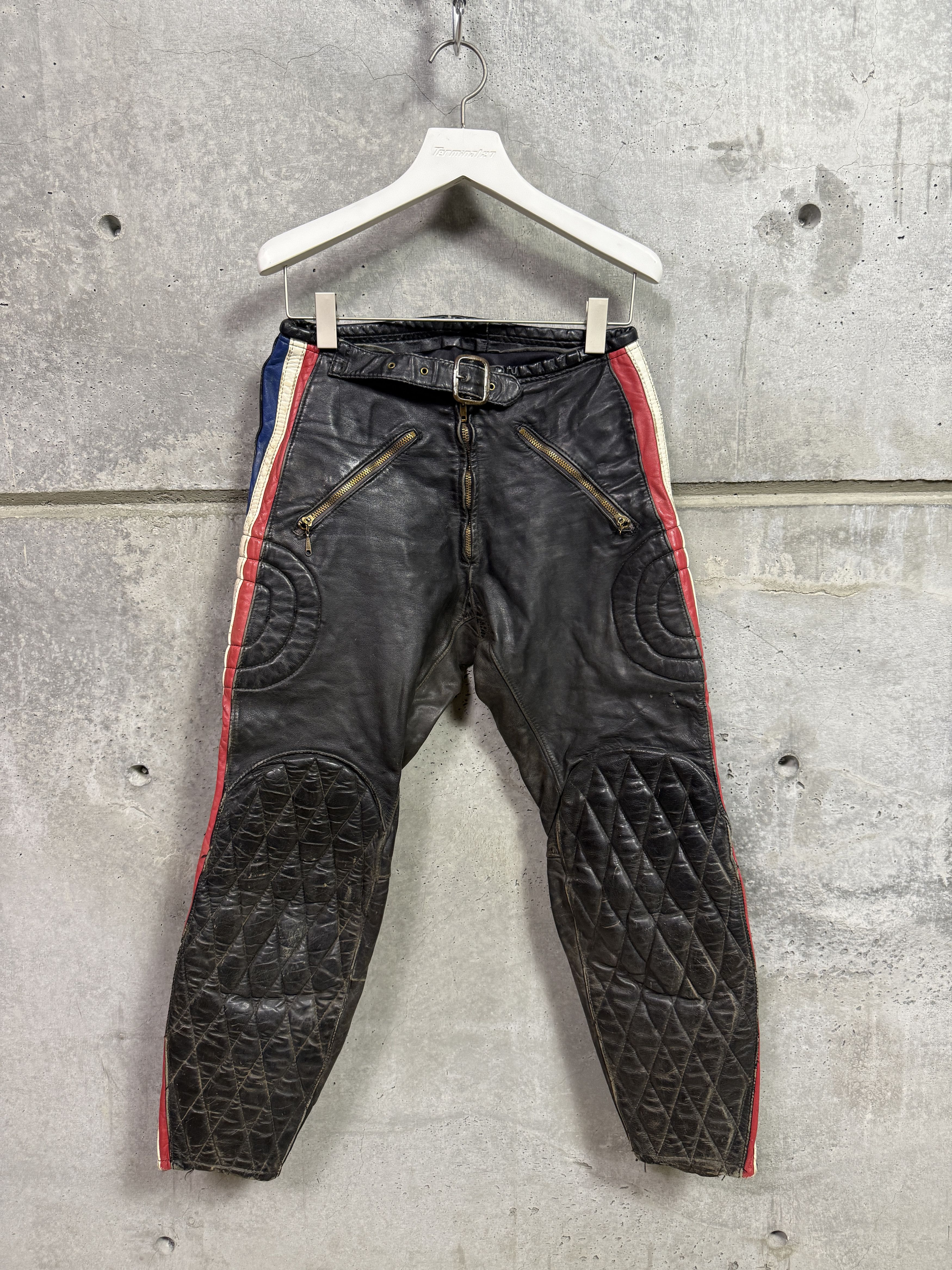 Vintage Vintage Bill Walters Leather Motorcycle Pants Size US 28 / EU 44 - 1 Thumbnail