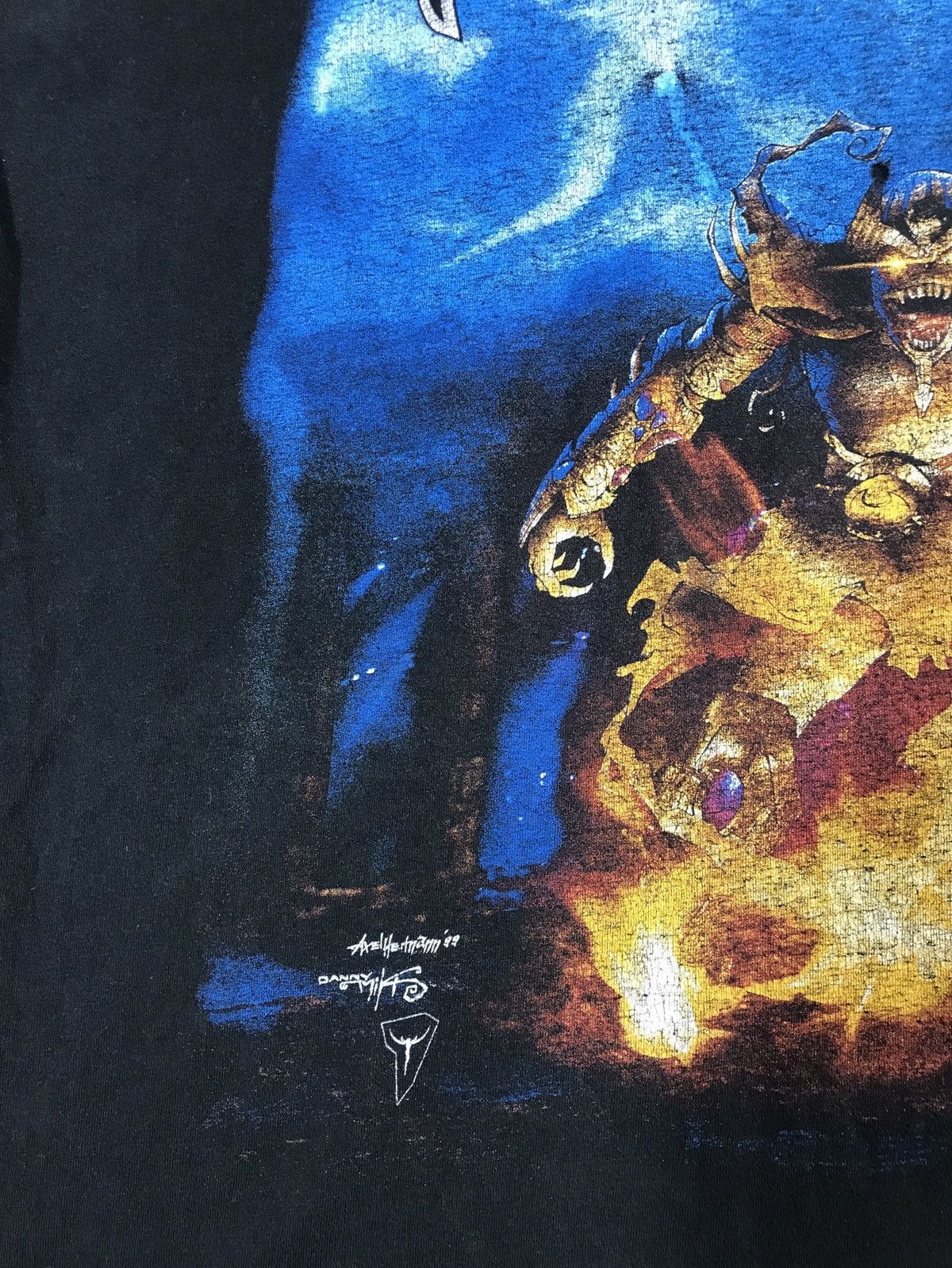 Band Tees × Vintage Vintage 90s Iced Earth T Shirt Rare Size US XL / EU 56 / 4 - 3 Thumbnail