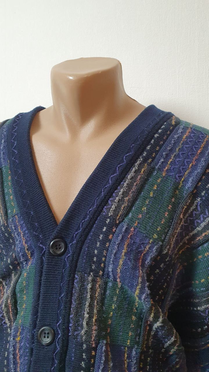 Carlo Colucci Vintage Sweater Carlo Colucci Cosby Retro 90s Pullover Size US XXL / EU 58 / 5 - 3 Thumbnail