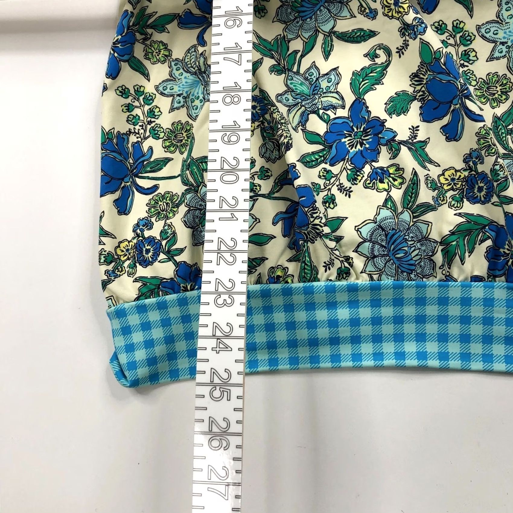 Lands' End Lands' End Tankini Top Swim Blue Padded Wireless Floral All Over Print DDD 18 Women's Size XXL / US 16-18 / IT 52-54 - 3 Thumbnail