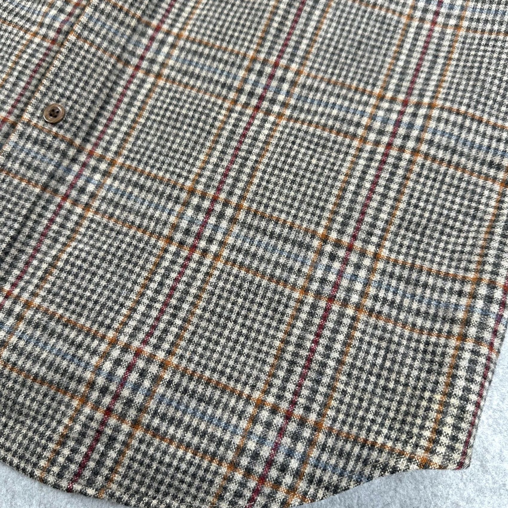 Vintage Christopher Hayes Shirt Mens L Gray Plaid Wool Lined Button Front Casual Size US L / EU 52-54 / 3 - 2 Thumbnail