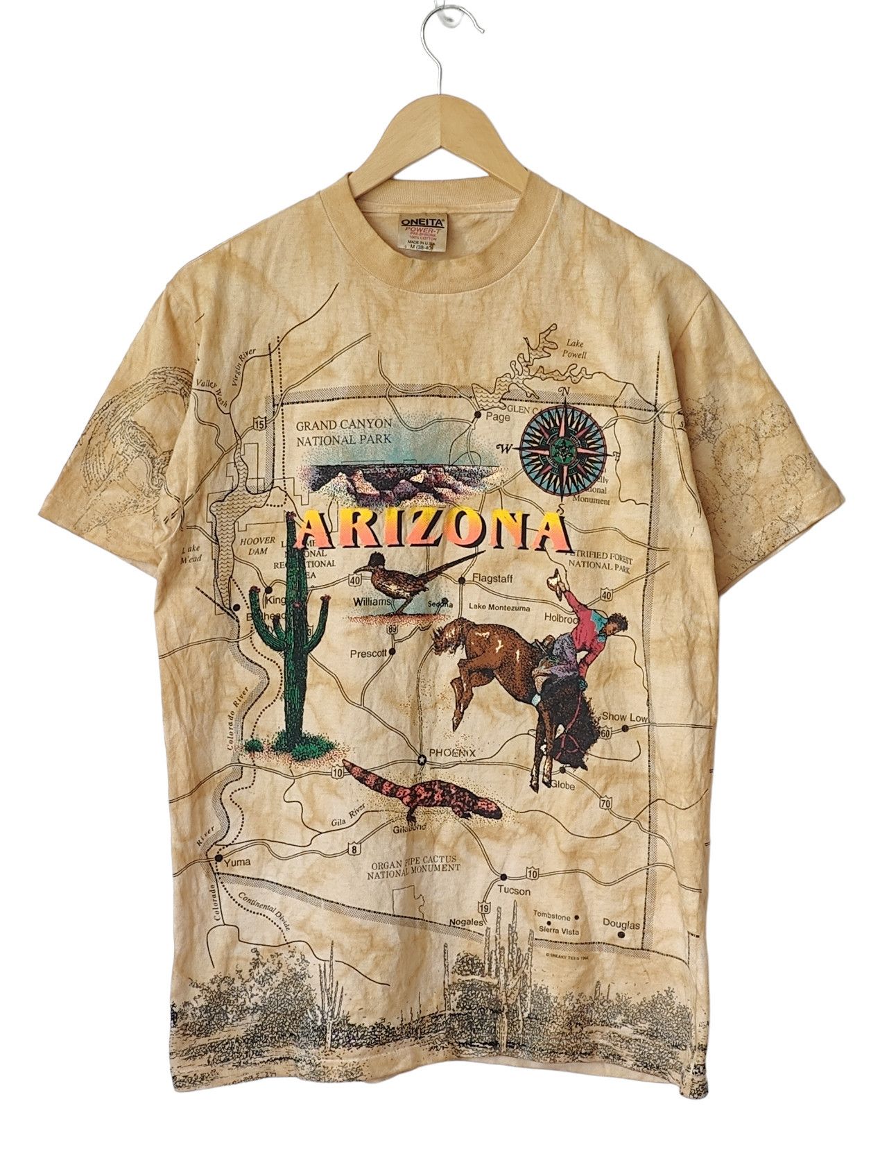Other Arizona 1994 Sneaky Tees Full Print AOP Vintage tshirt Size US M / EU 48-50 / 2 - 1 Thumbnail