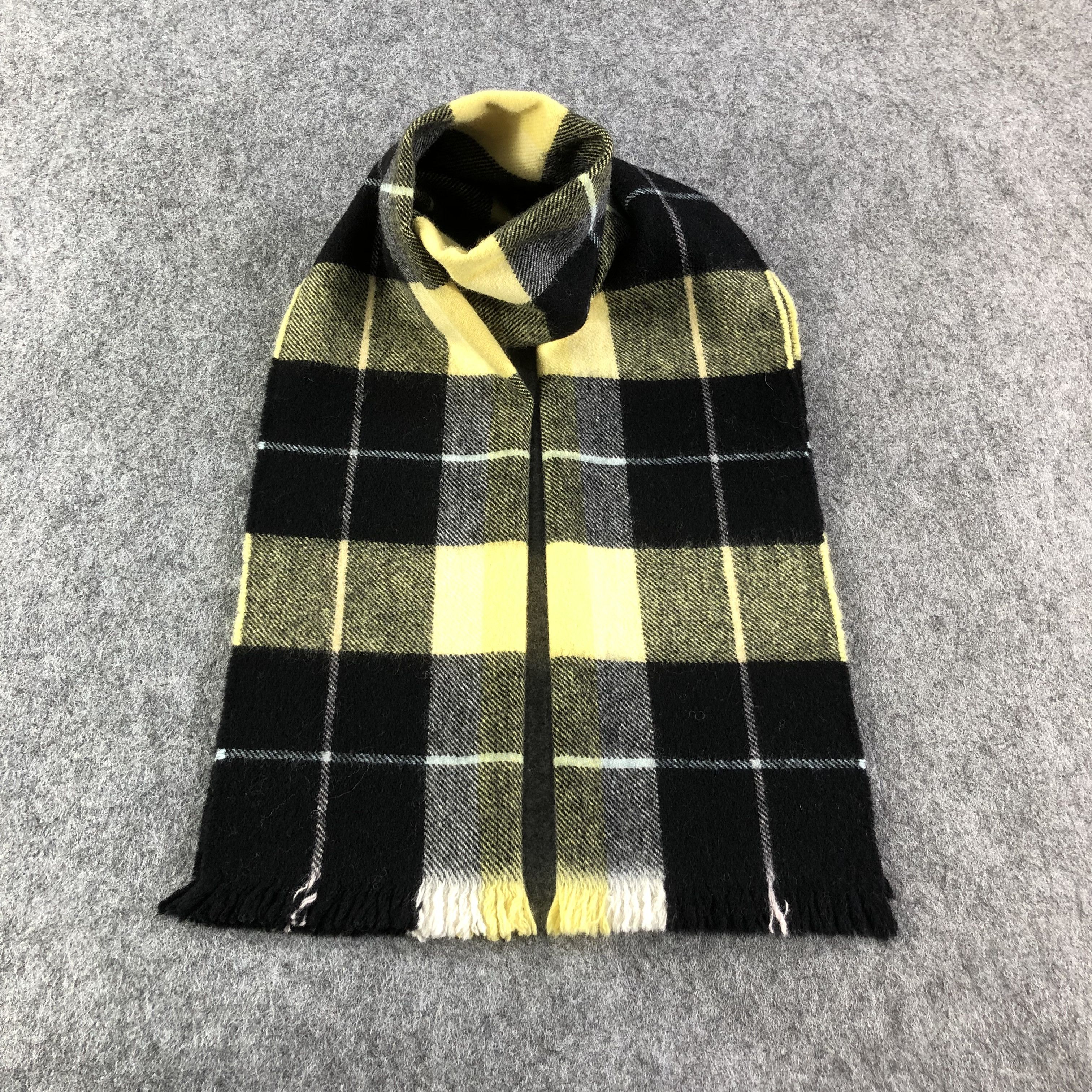 agnes b. Agnes B. Tartan Wool Scarf Muffler V1639 Size ONE SIZE - 1 Thumbnail