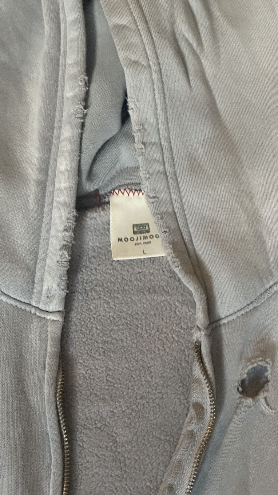 Other Oversized zip up hoodie ( zipper broke off ) Size US L / EU 52-54 / 3 - 1 Thumbnail