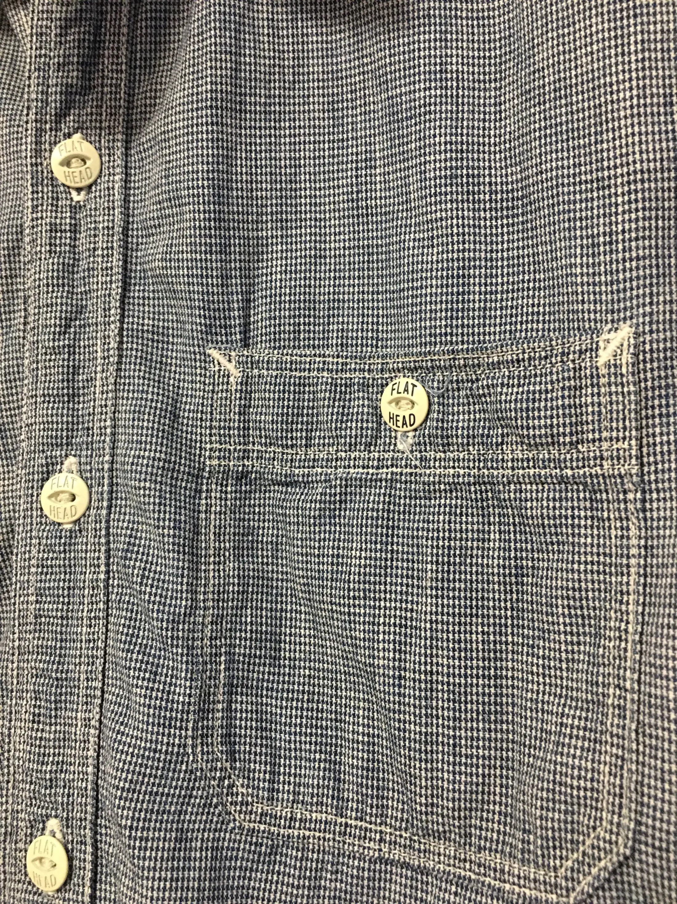 The Flat Head The Flat Head short sleeve selvedge work shirt Size US XS / EU 42 / 0 - 7 Thumbnail