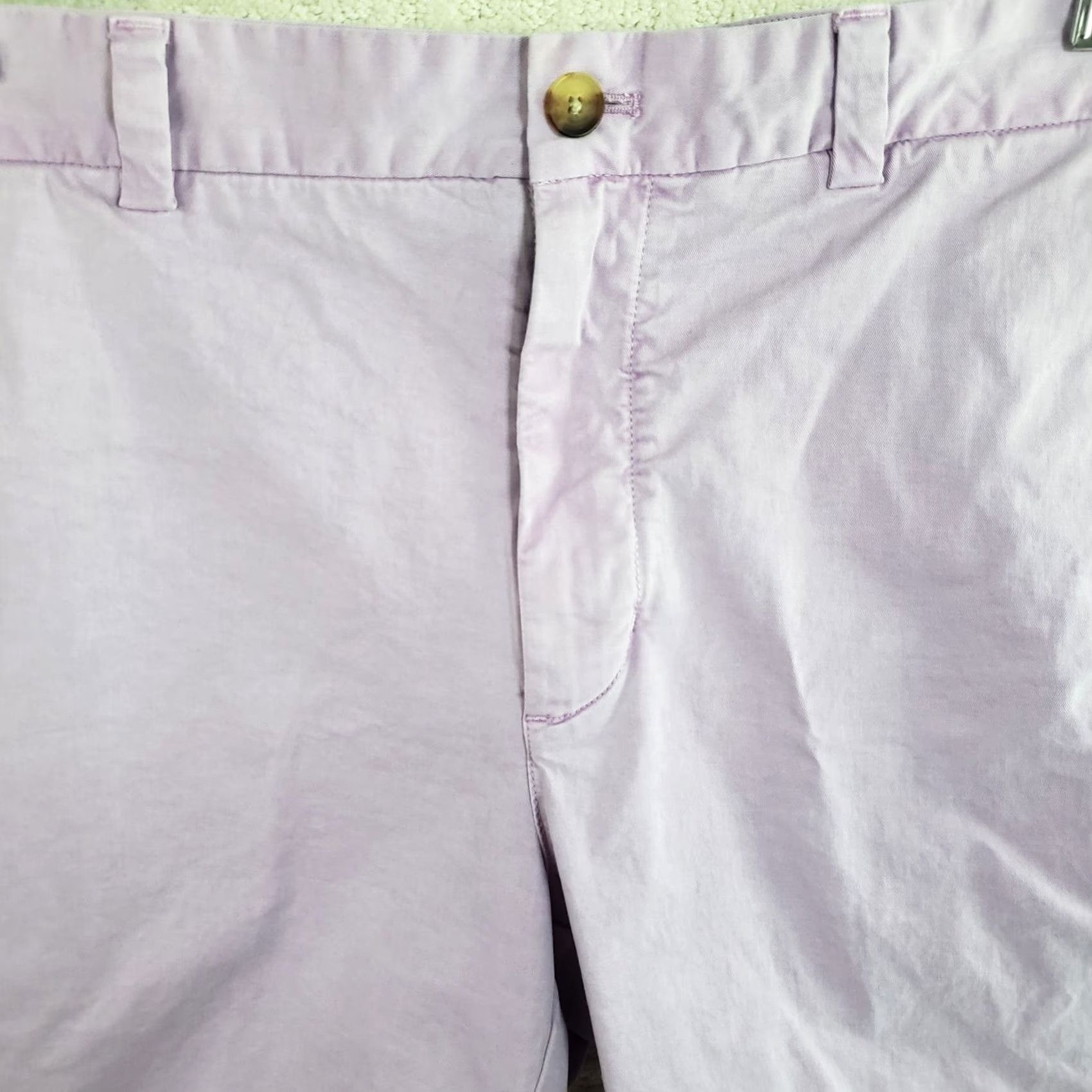 Vineyard Vines Vineyard Vines Breaker Shorts Men 35x9" Lavender Purple Performance Chino Casual Size US 35 - 3 Thumbnail