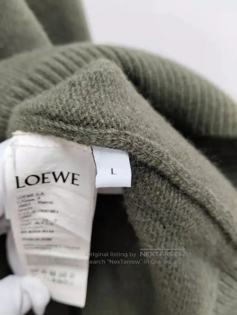 Loewe loewe wool pullover sweater in dark green . Size US L / EU 52-54 / 3 - 5 Thumbnail