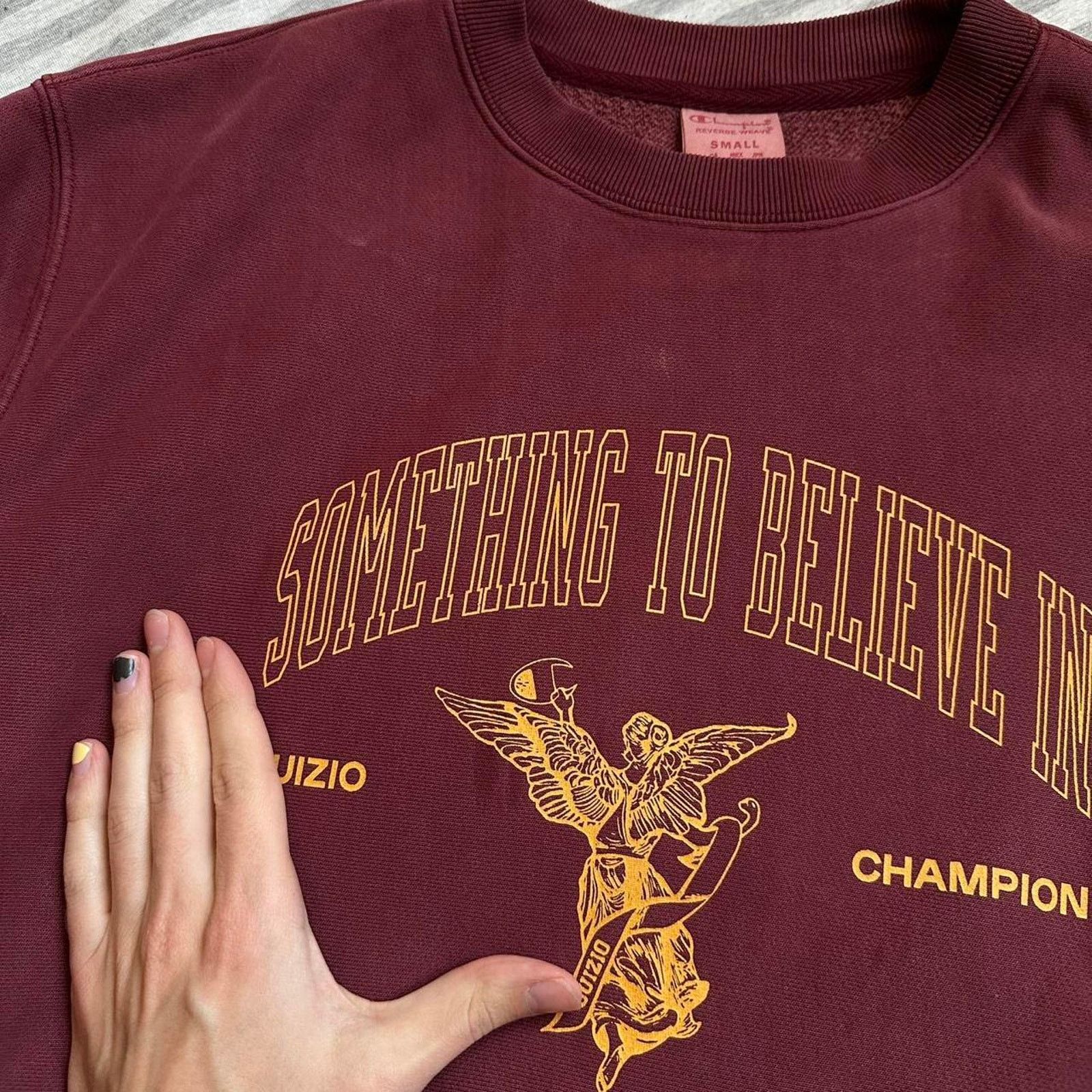 Guizio Danielle Guizio Champion Reverse Weave Crewneck Sweatshirt Size S / US 4 / IT 40 - 3 Thumbnail