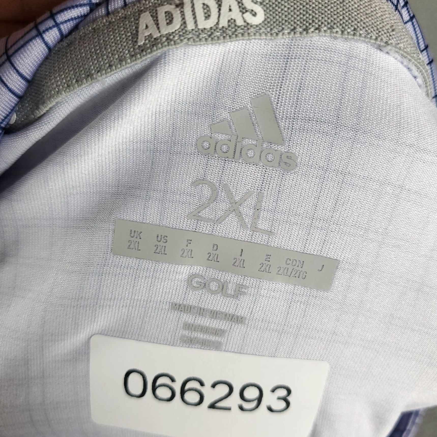 Adidas Adidas Polo Shirt Mens 2XL Blue Plaid Golf Casual Short Sleeve Shirt Polo Mens 2XL Blue Plaid Golf Casual Short Sleeve Size US XXL / EU 58 / 5 - 6 Thumbnail