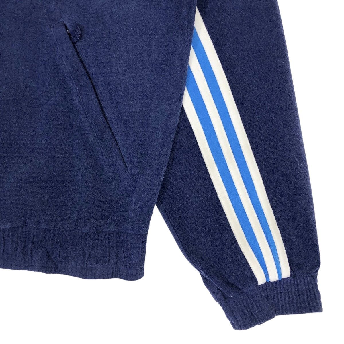 Adidas × Vintage Vintage 90s Adidas 3 Stripes Zip Up Jacket Size US M / EU 48-50 / 2 - 7 Thumbnail