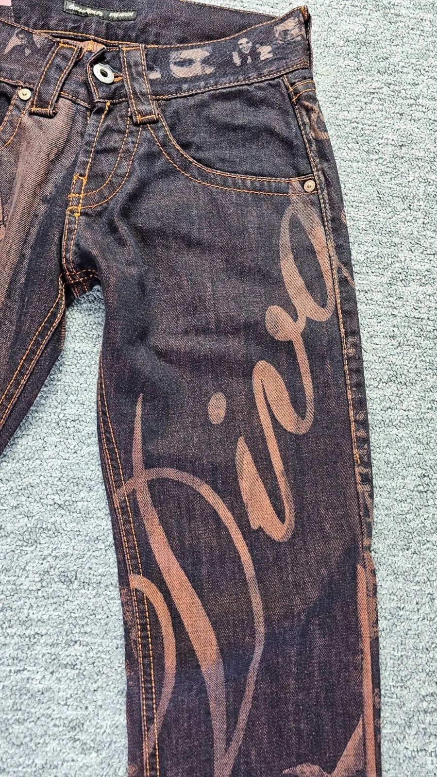 Guess Guess Jeans Marilyn Monroe Pants Venice Diva Graphic Blue 24 Size 24" / US 00 / IT 34 - 7 Thumbnail