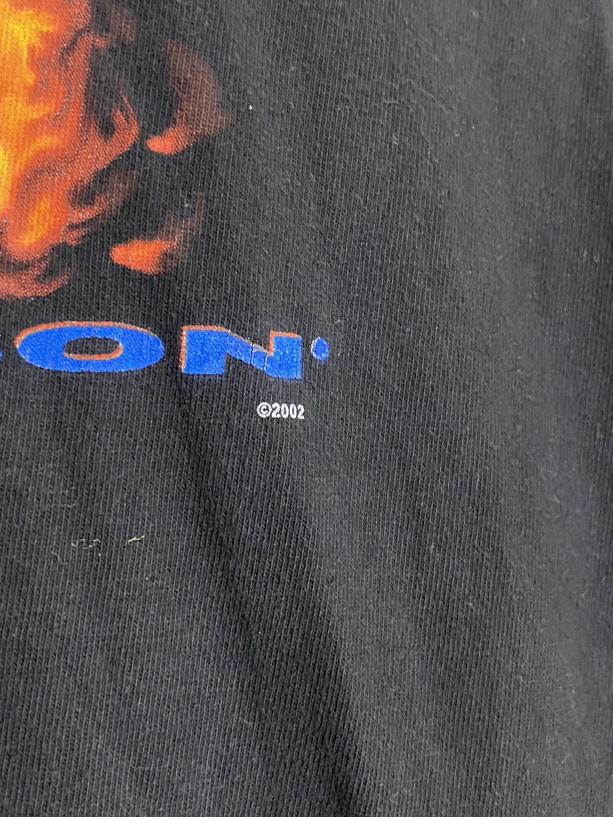Harley Davidson × Vintage 2000s Vintage Harley Davidson Fire Flame Eagle T-Shirt Size US L / EU 52-54 / 3 - 3 Thumbnail