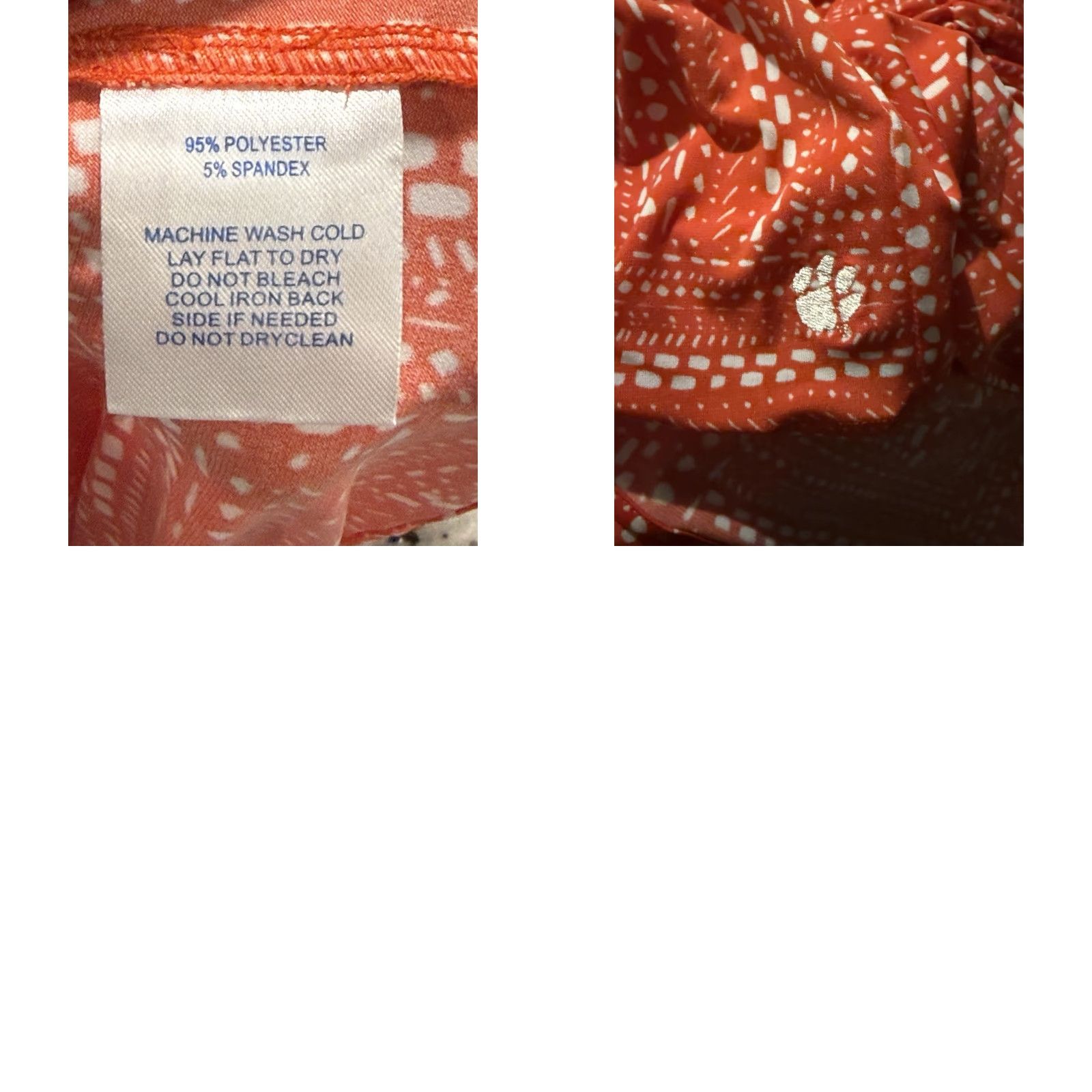 Southern Tide NWT Southern Tide Varsity Gameday Flat Mini Dress Endzone Orange Abstract Short Sleeve Cap Sleeve Drop Waist Pullover Casual Travel Women L Size L / US 10 / IT 46 - 8 Thumbnail