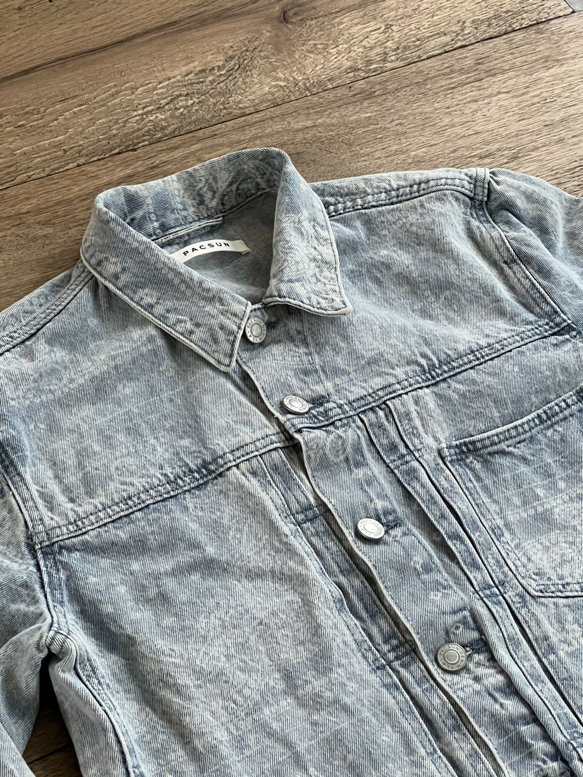 Pacsun × Vintage PacSun Denim jacket Blue acid wash bandanna print Size US M / EU 48-50 / 2 - 2 Thumbnail